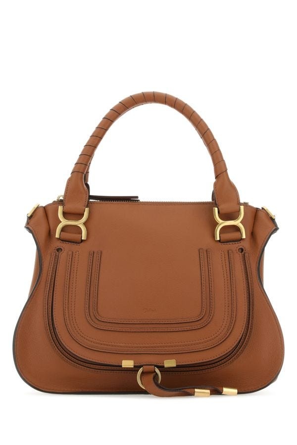 CHLOE Brown Leather Medium Marcie Handbag - 1