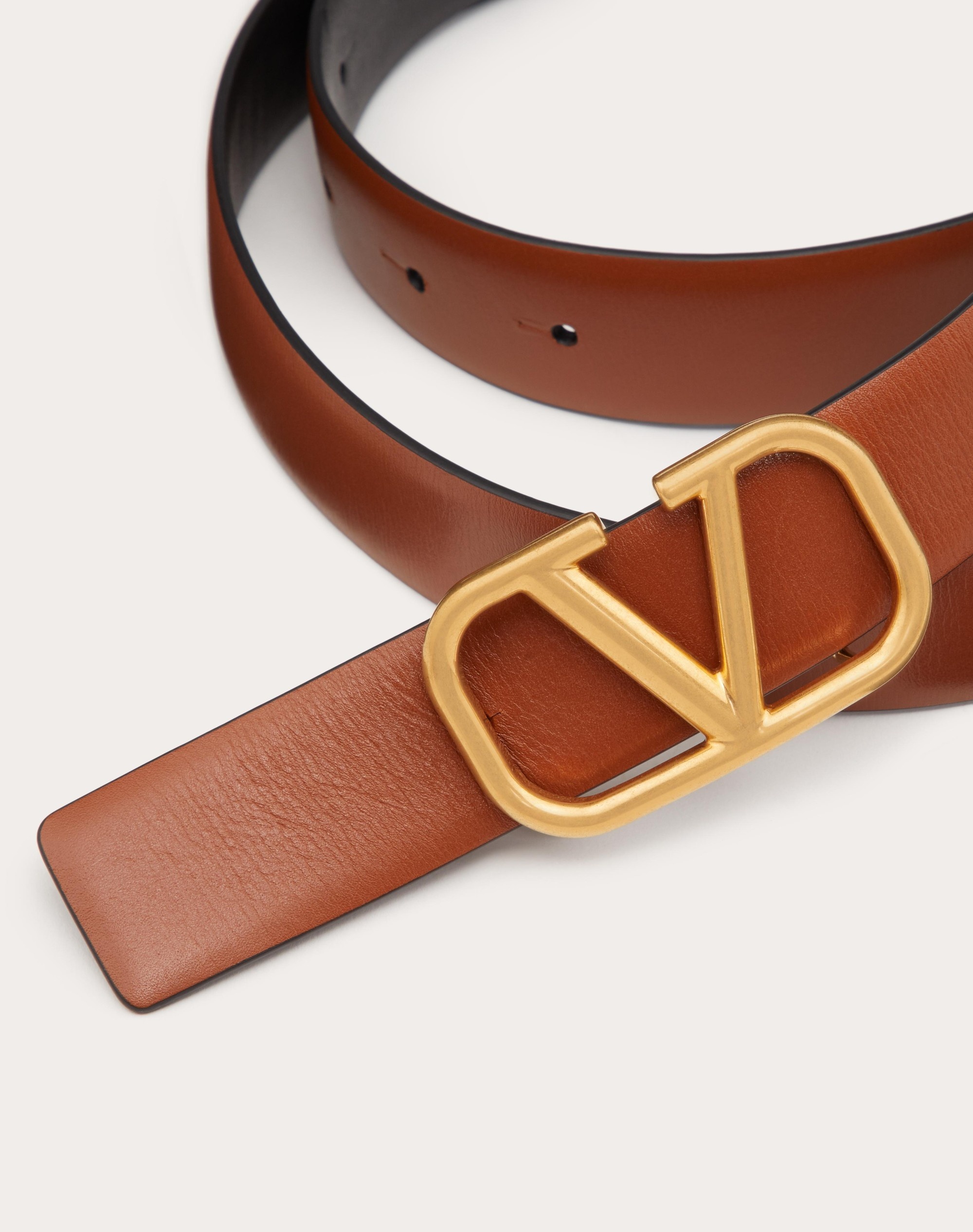 VLOGO SIGNATURE CALFSKIN BELT - 2