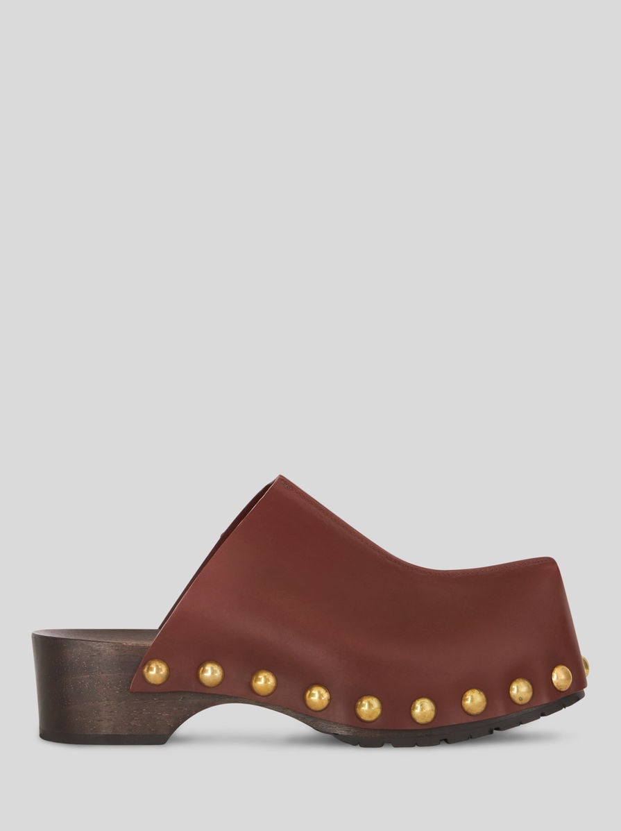 LEATHER CLOGS - 1