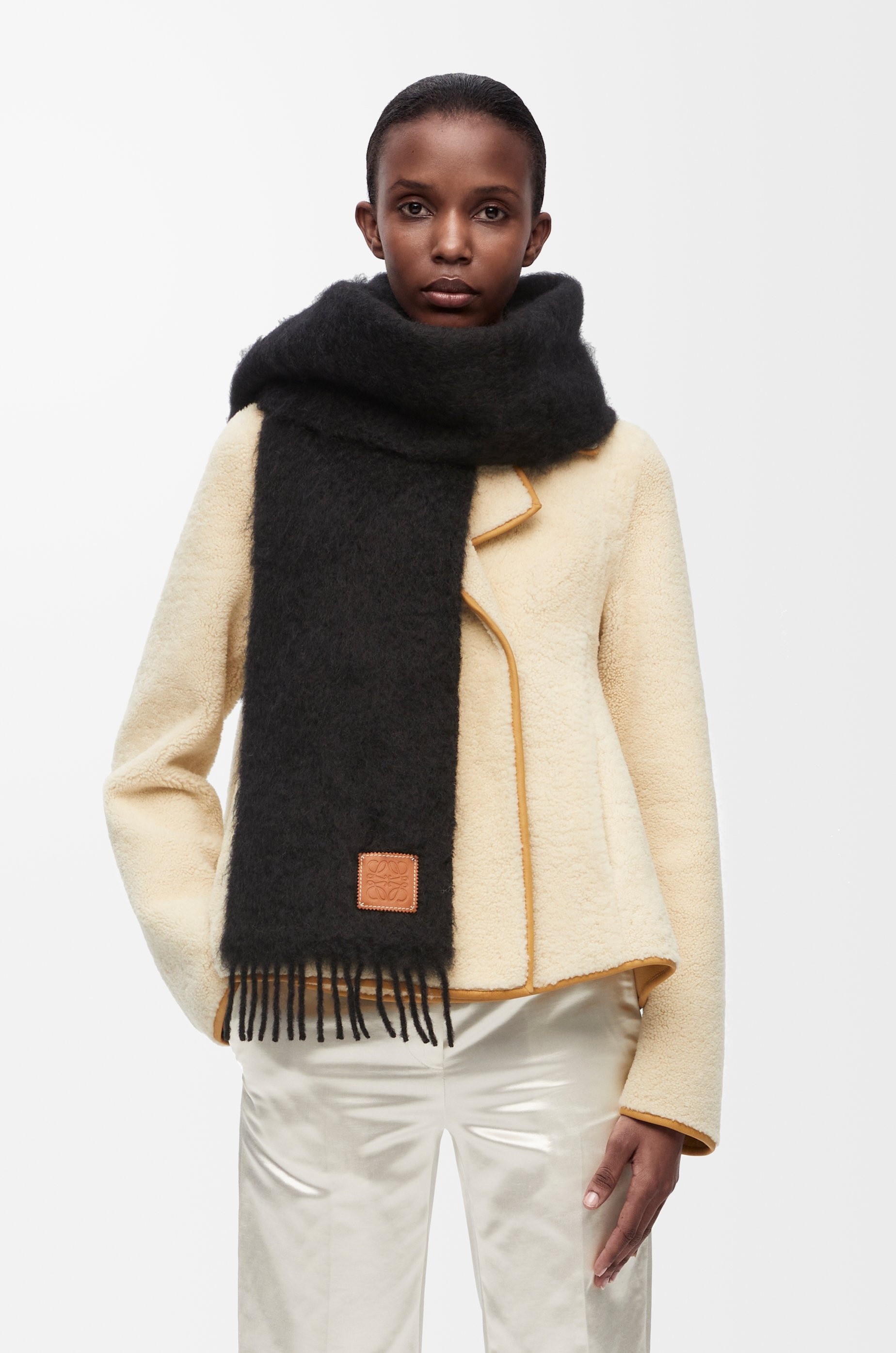 Scarf in mohair and wool - 3