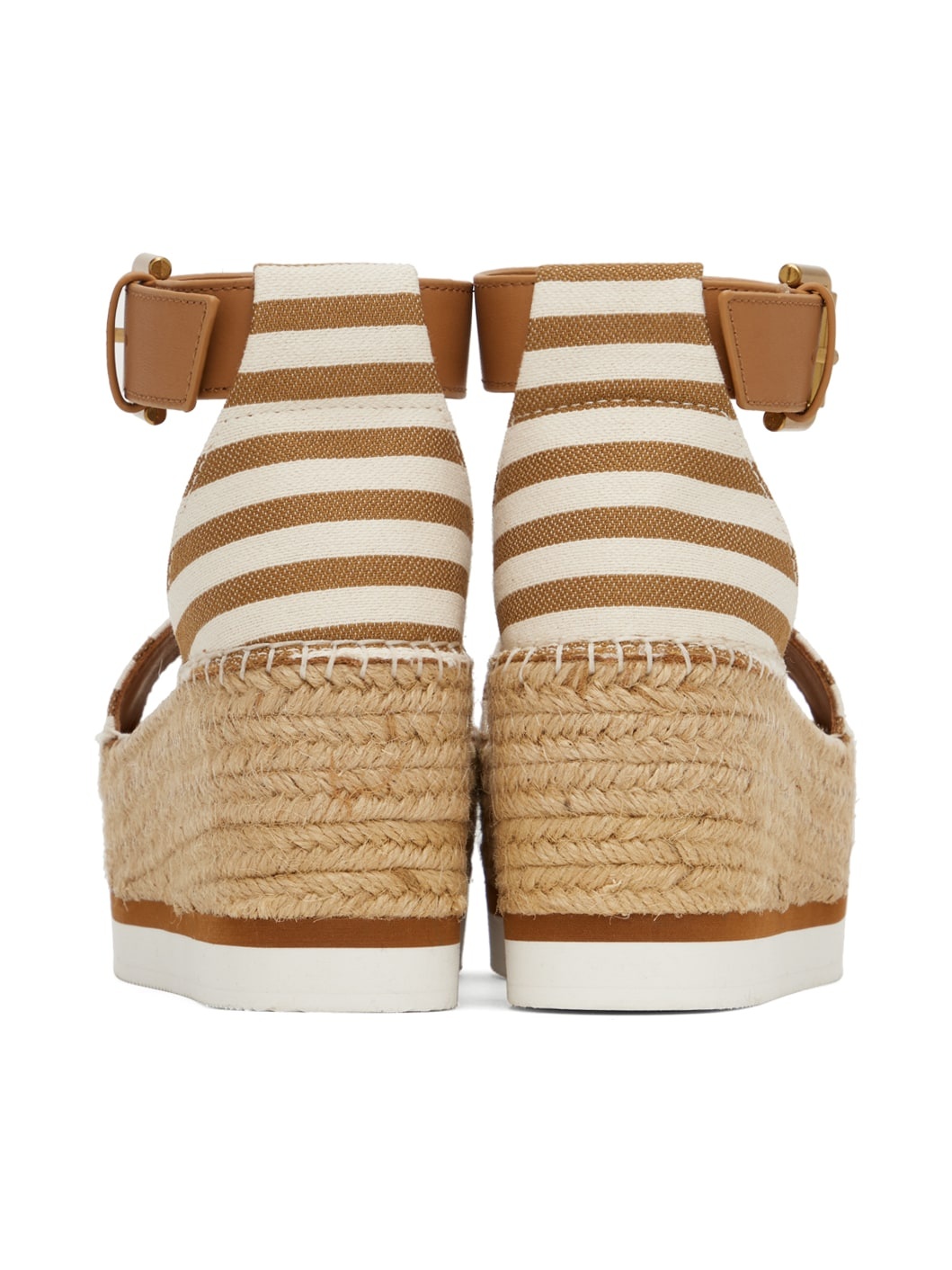 Tan & White Glyn Espadrilles Sandals - 2