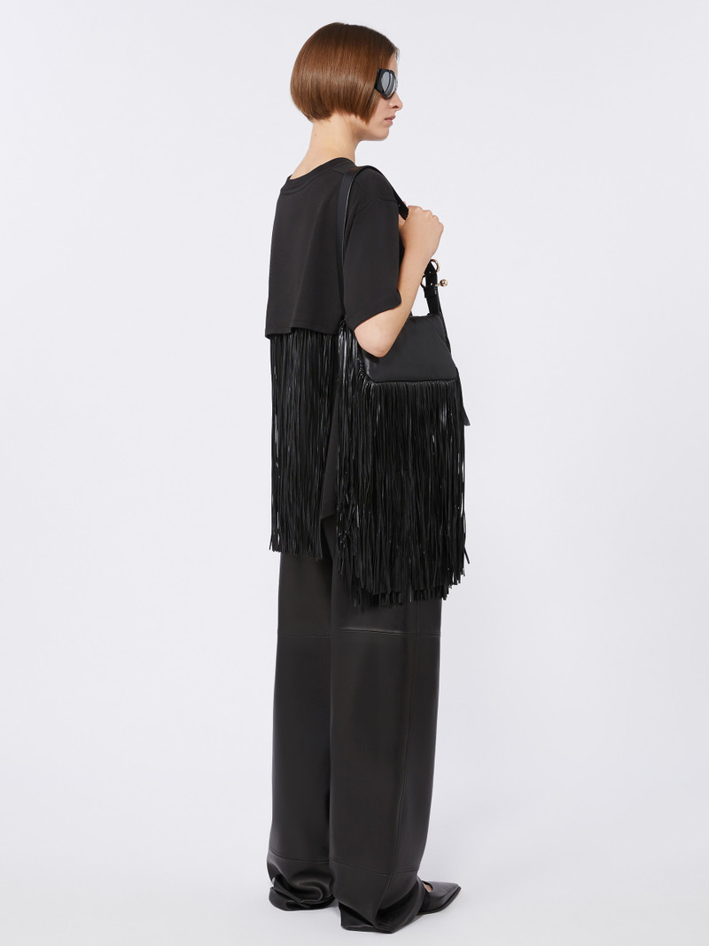 Sportmax TEATINO T-shirt with fringes outlook