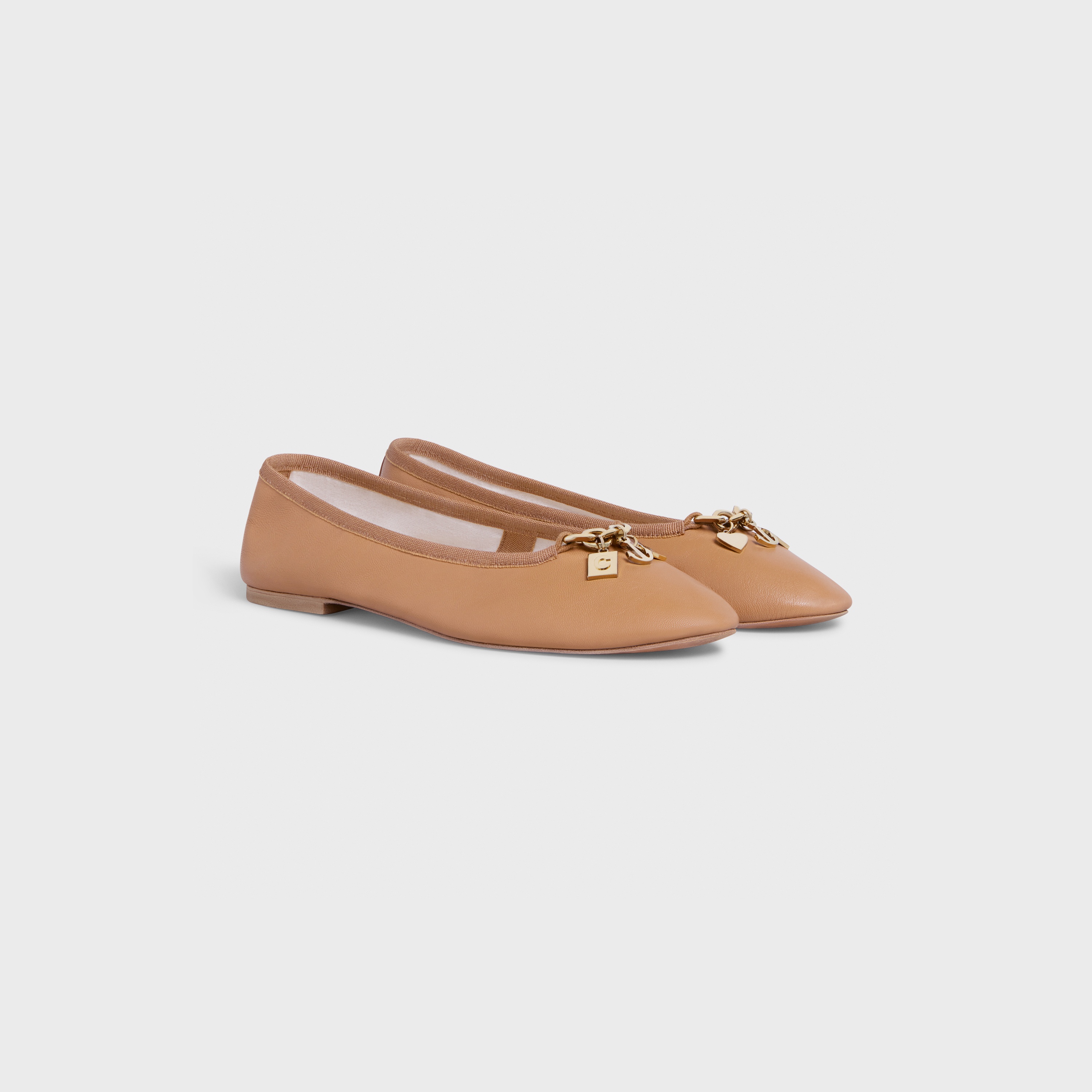 Les Ballerines Celine Ballerina with Charms in Lambskin - 2