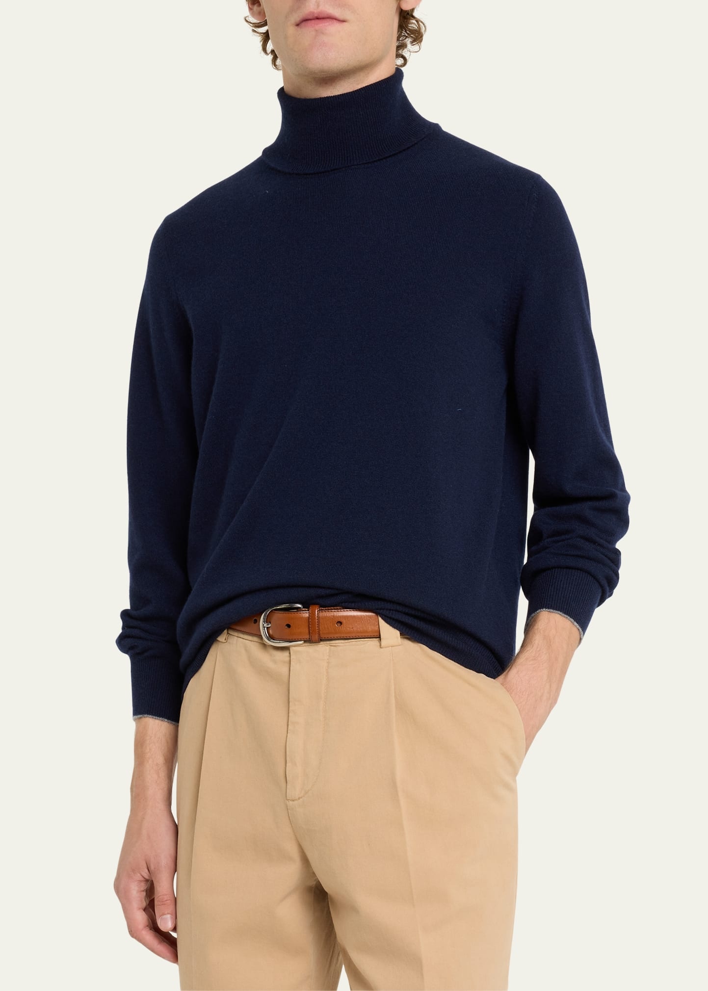 Men's Cashmere Turtleneck Sweater - 4