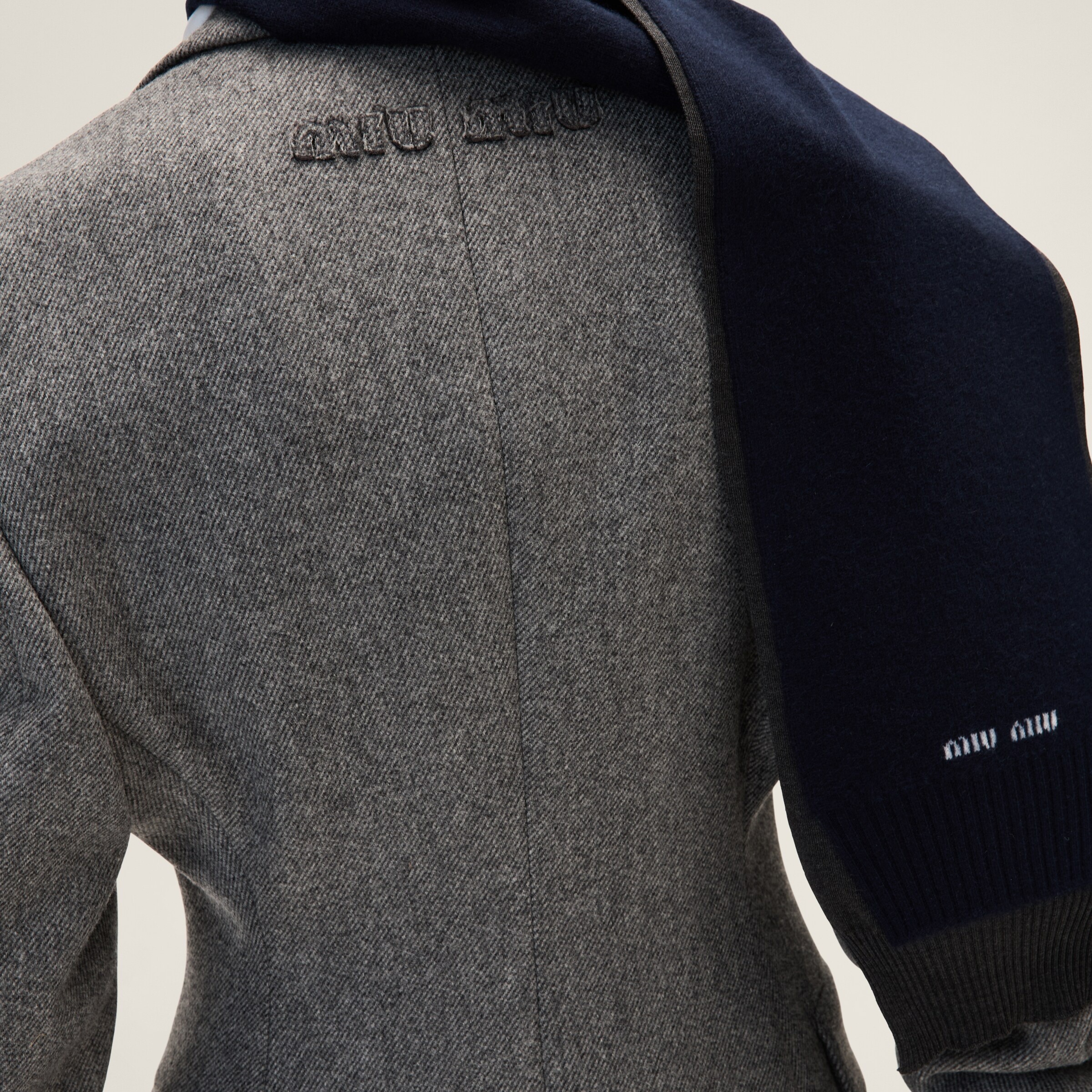 Single-breasted double wool jacket - 3