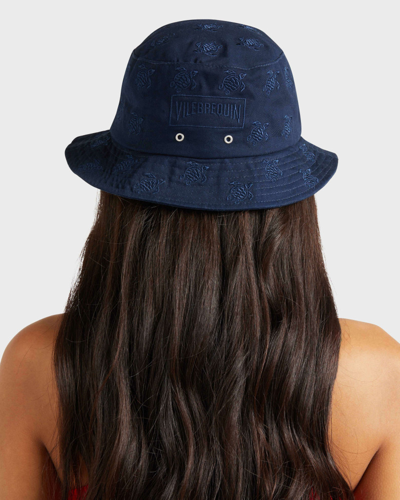 Embroidered Bucket Hat Turtles All Over 3
