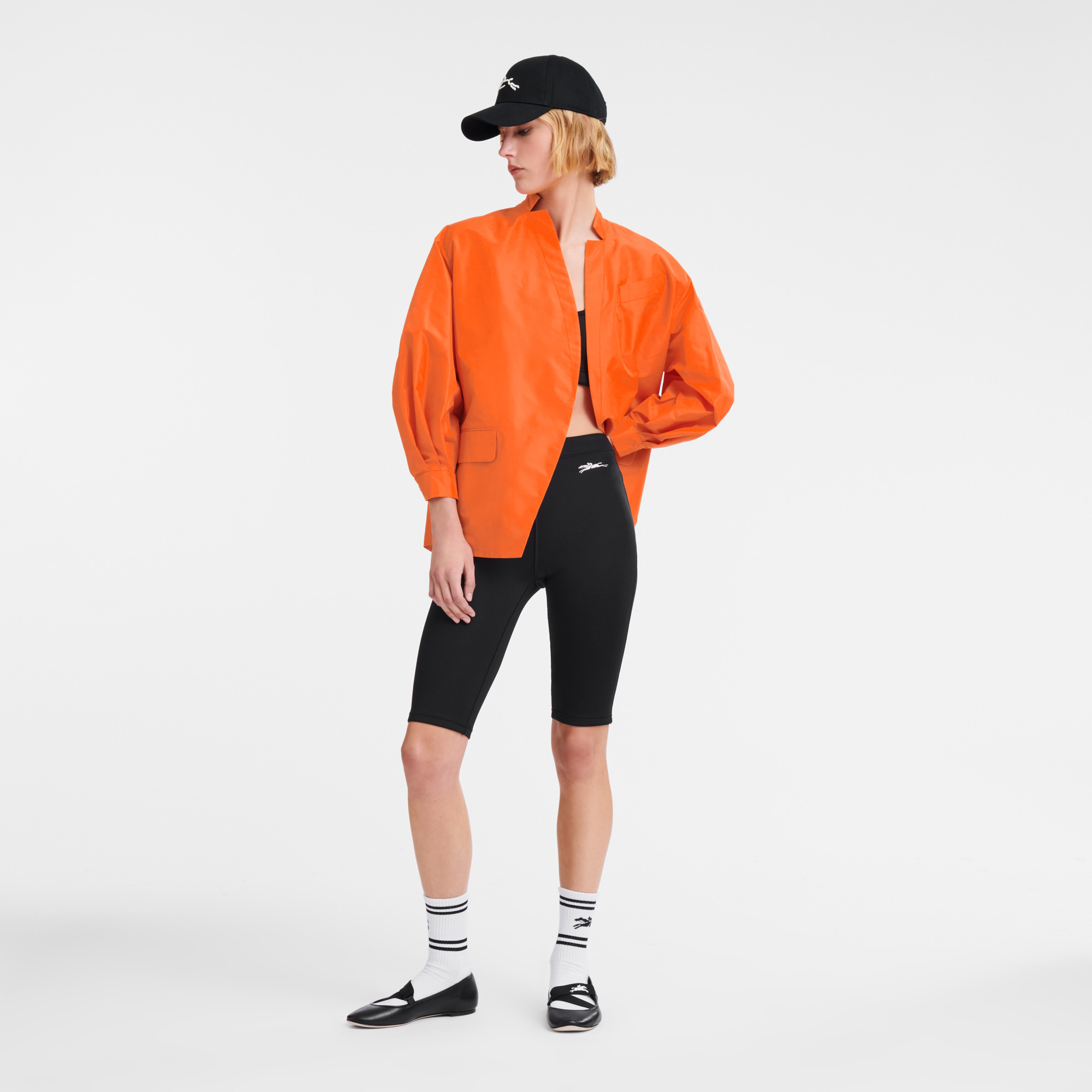 Kimono jacket Orange - Technical taffeta - 2