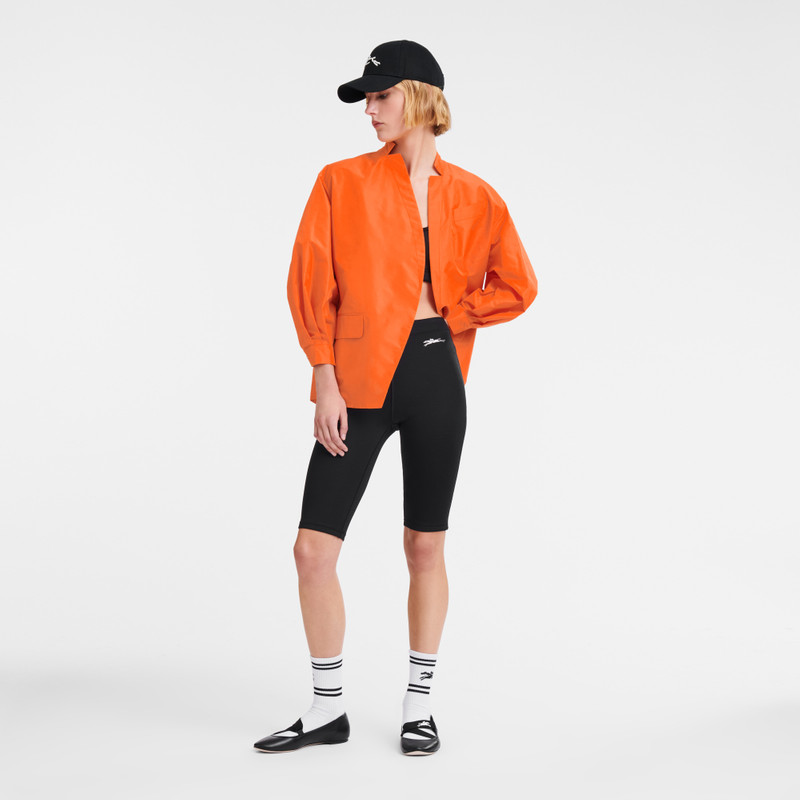 Longchamp Kimono jacket Orange - Technical taffeta outlook