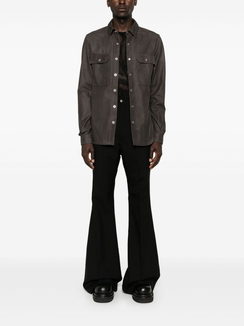 Rick Owens Outershirt leather shirt jacket outlook