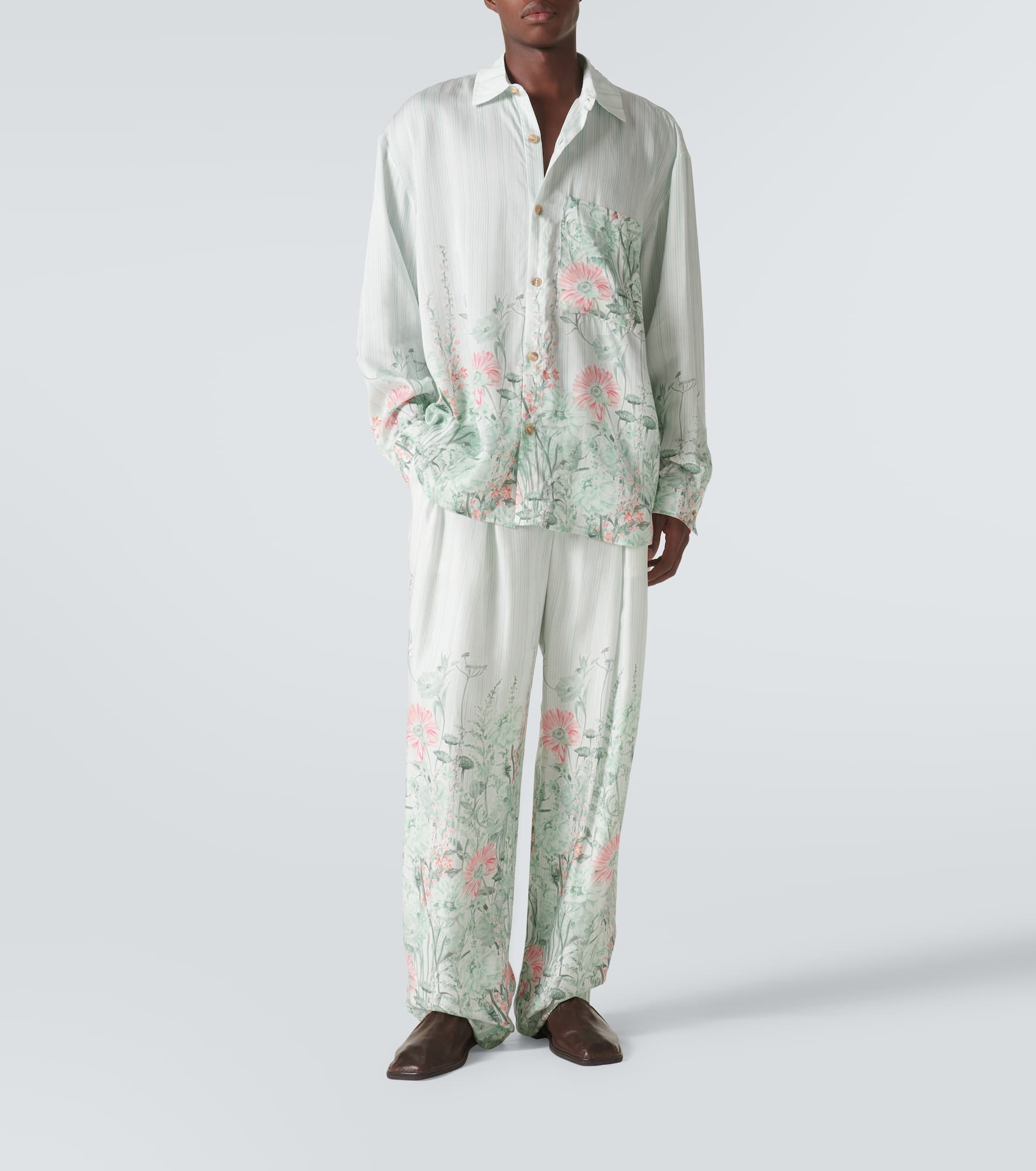 Grant floral wide-leg pants - 2