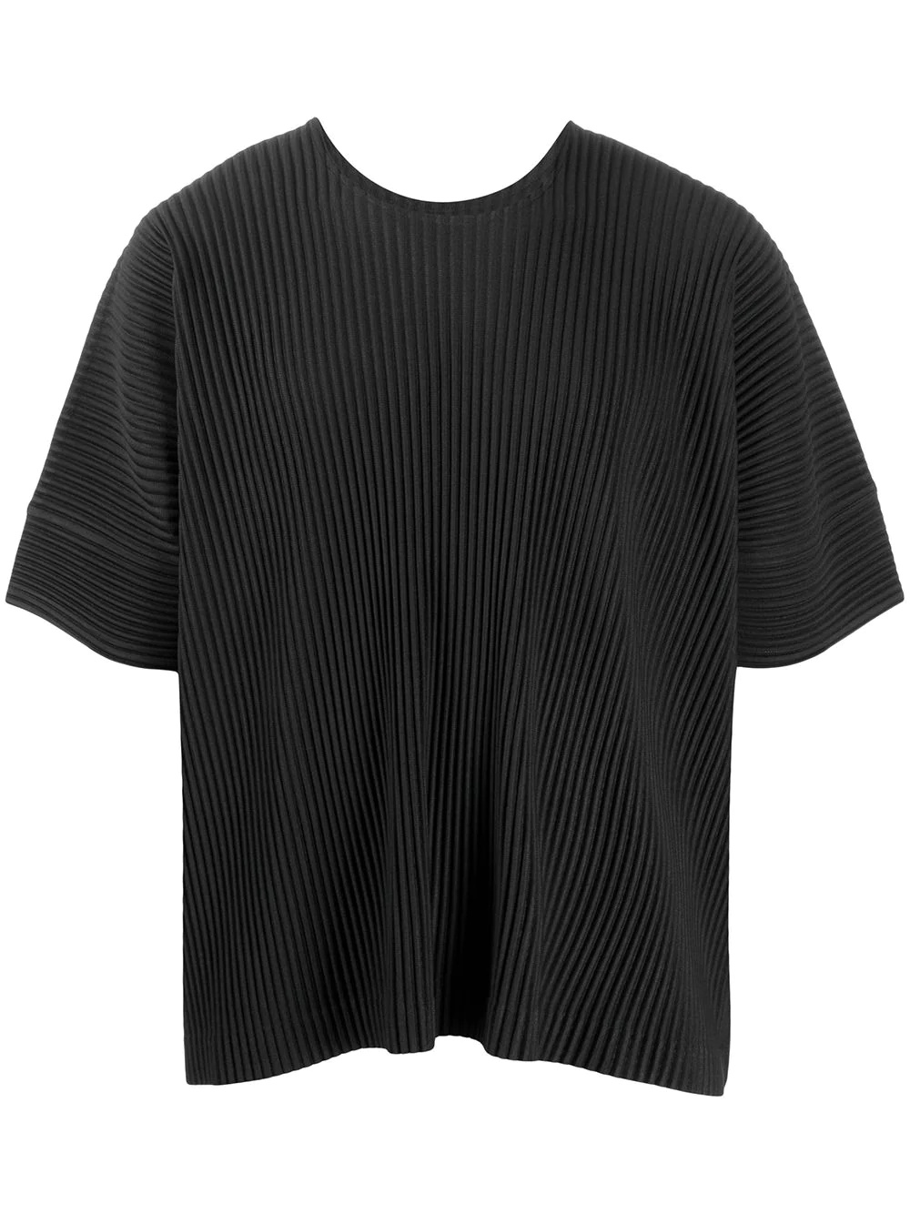 ribbed round-neck T-shirt - 1