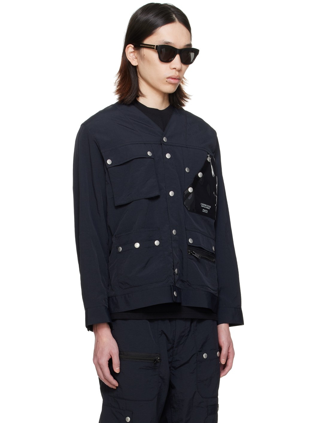 Black Press-Stud Jacket - 2