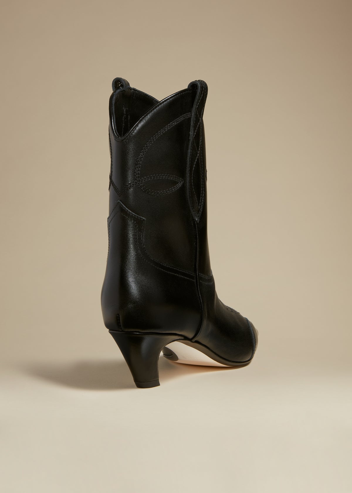 The Dallas Ankle Boot in Black Leather - 4