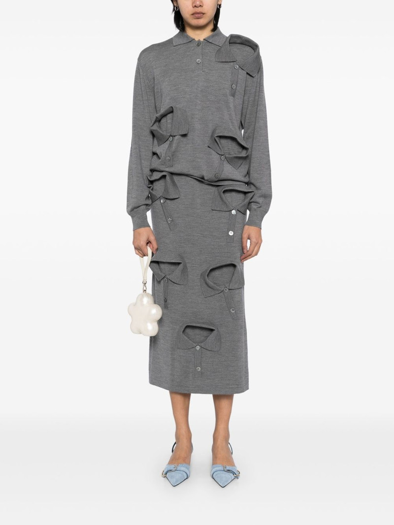 Moschino multi-collar skirt outlook