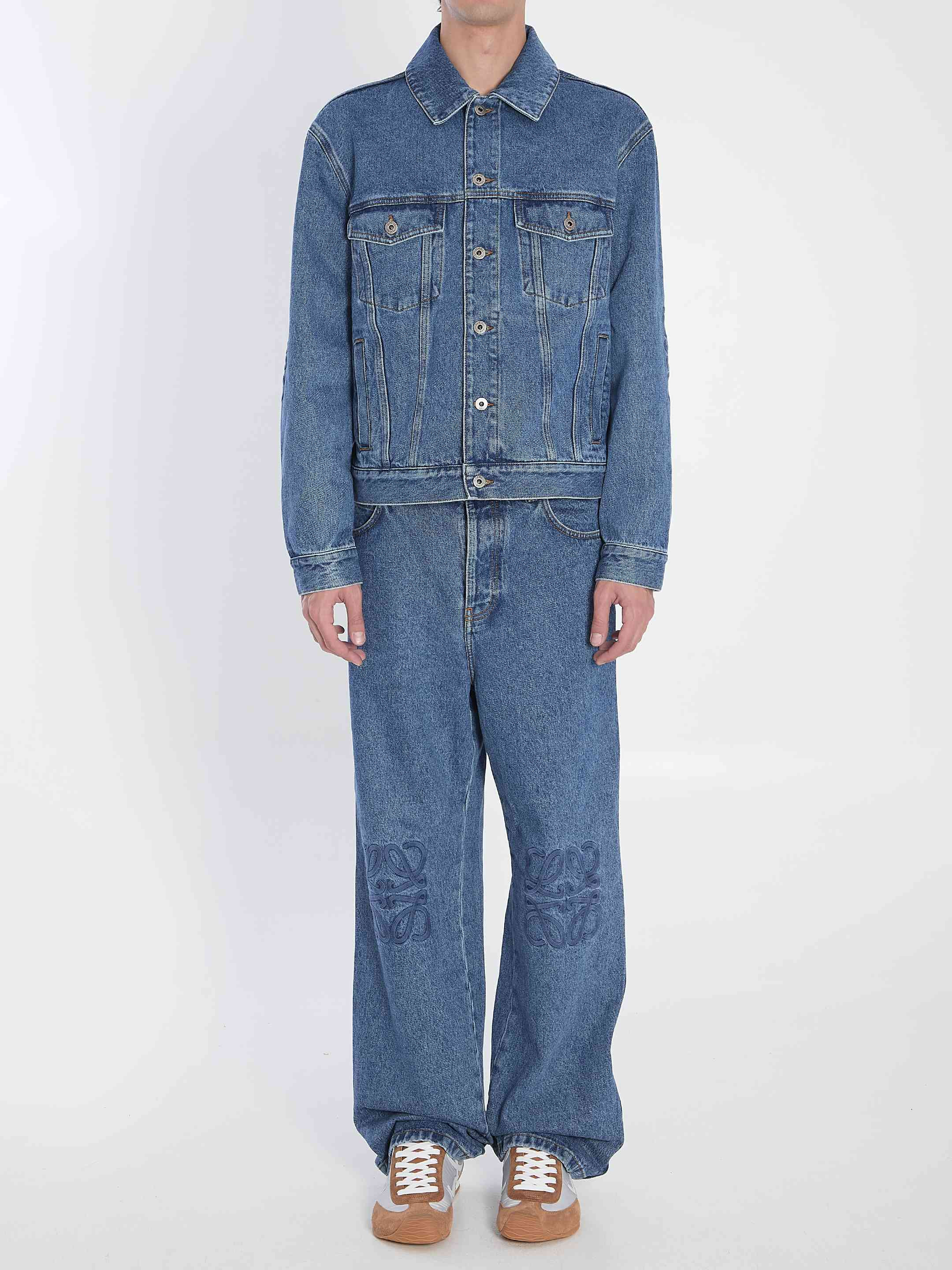 Loewe Men Anagram Denim Jacket - 5