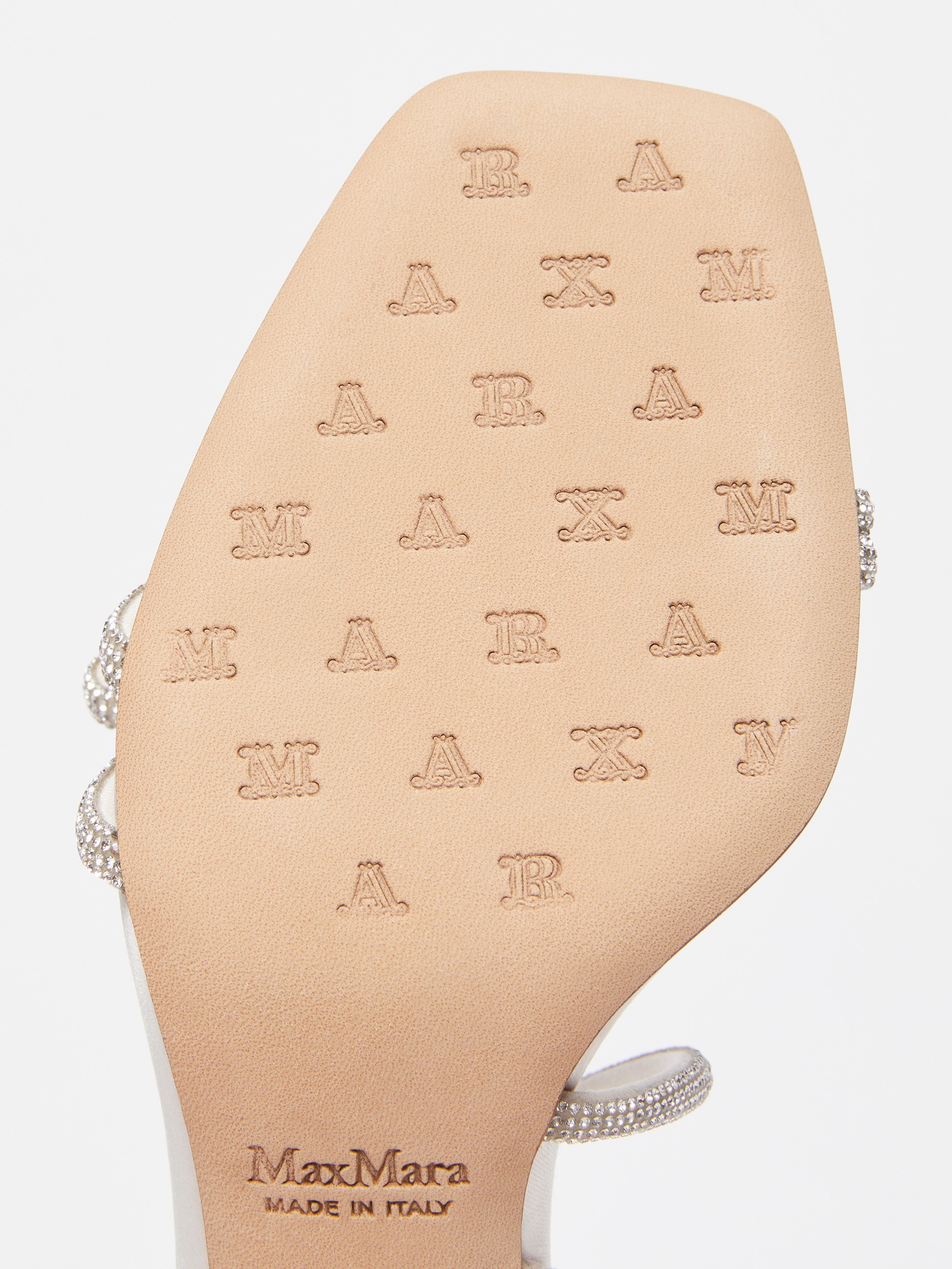 CRYSTALSANDAL Bow-adorned satin sandals - 5
