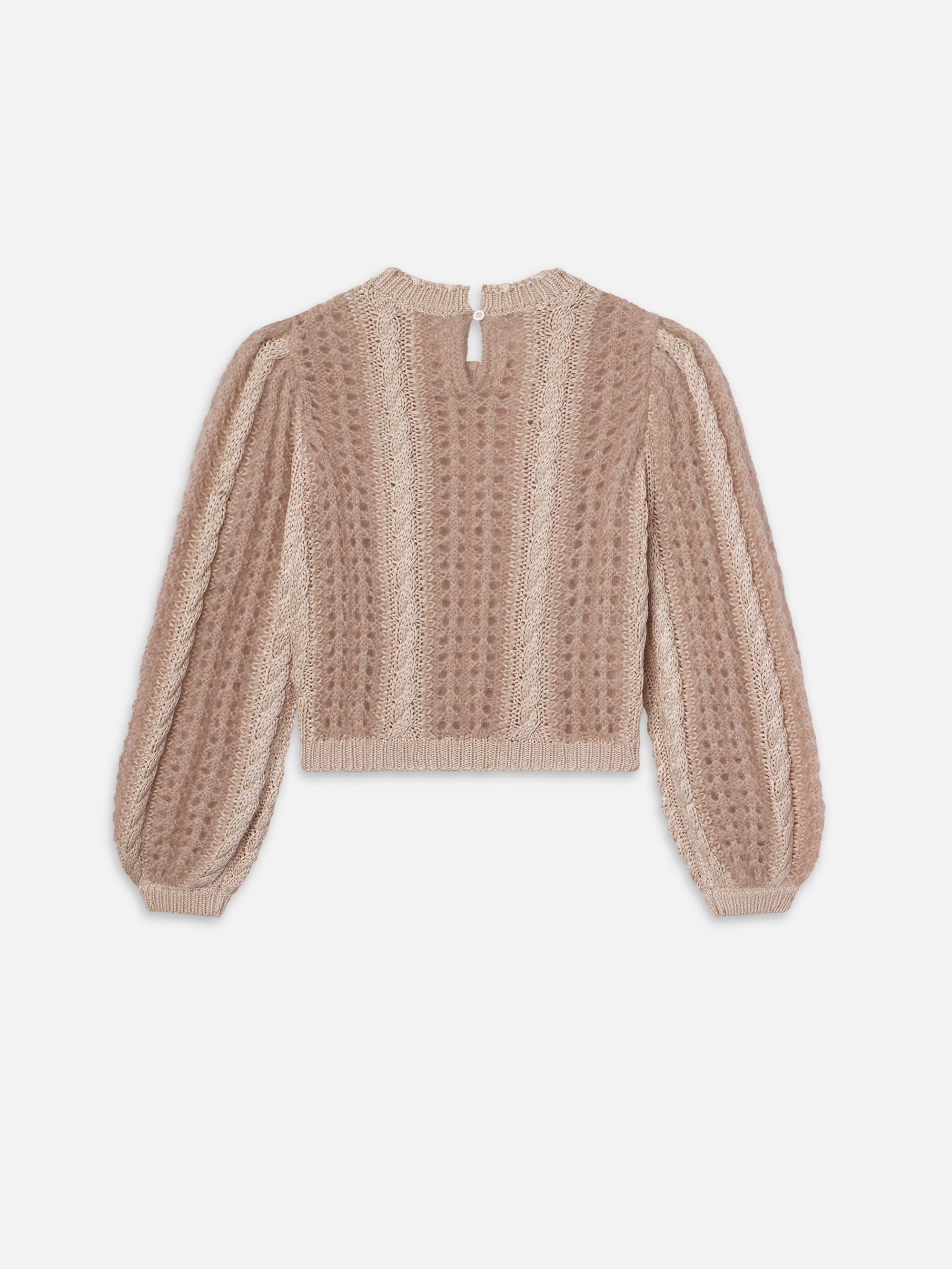 Femme Cable Mix Sweater in Blush Multi - 5