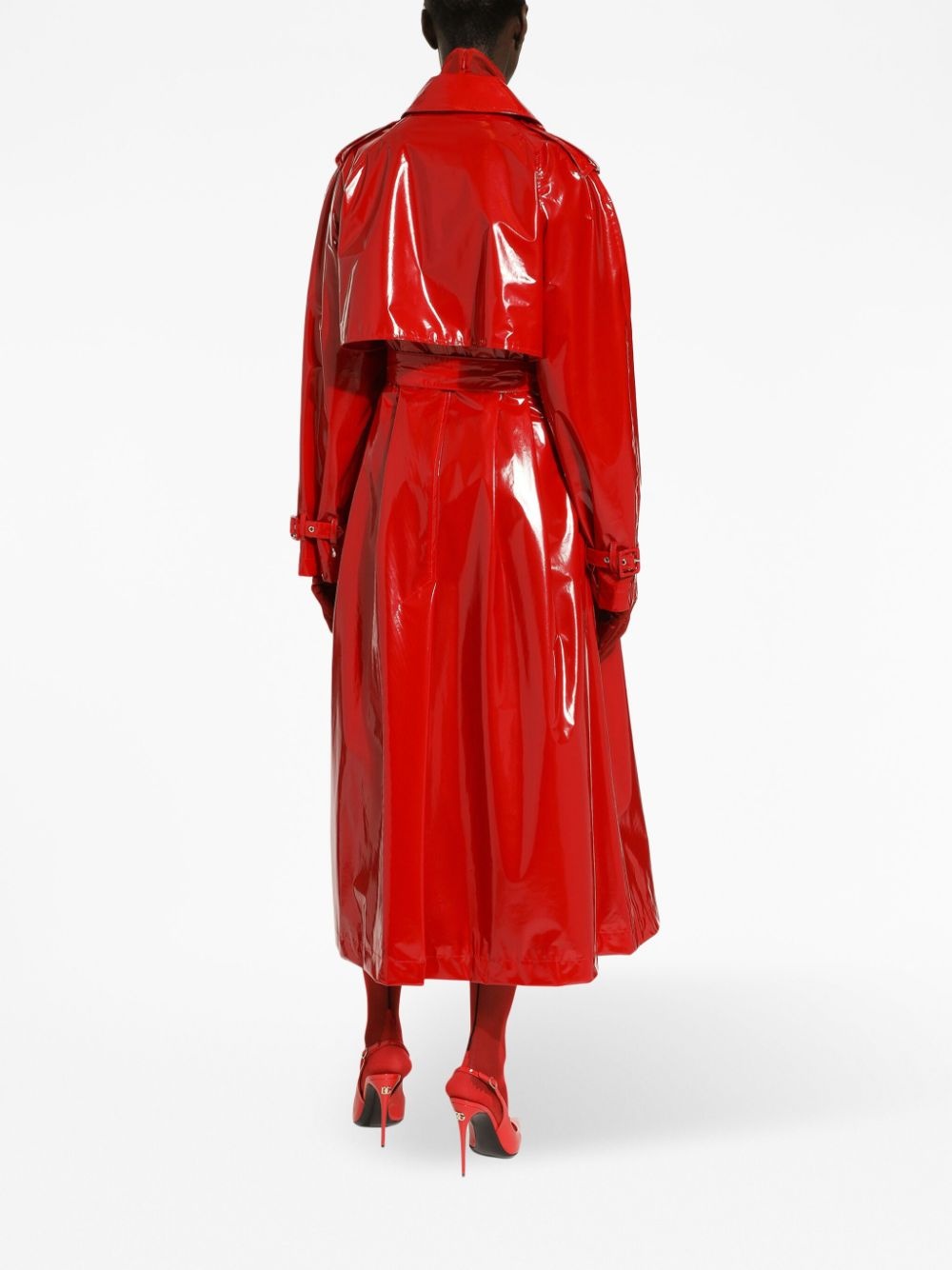 storm-flap patent trench coat - 4