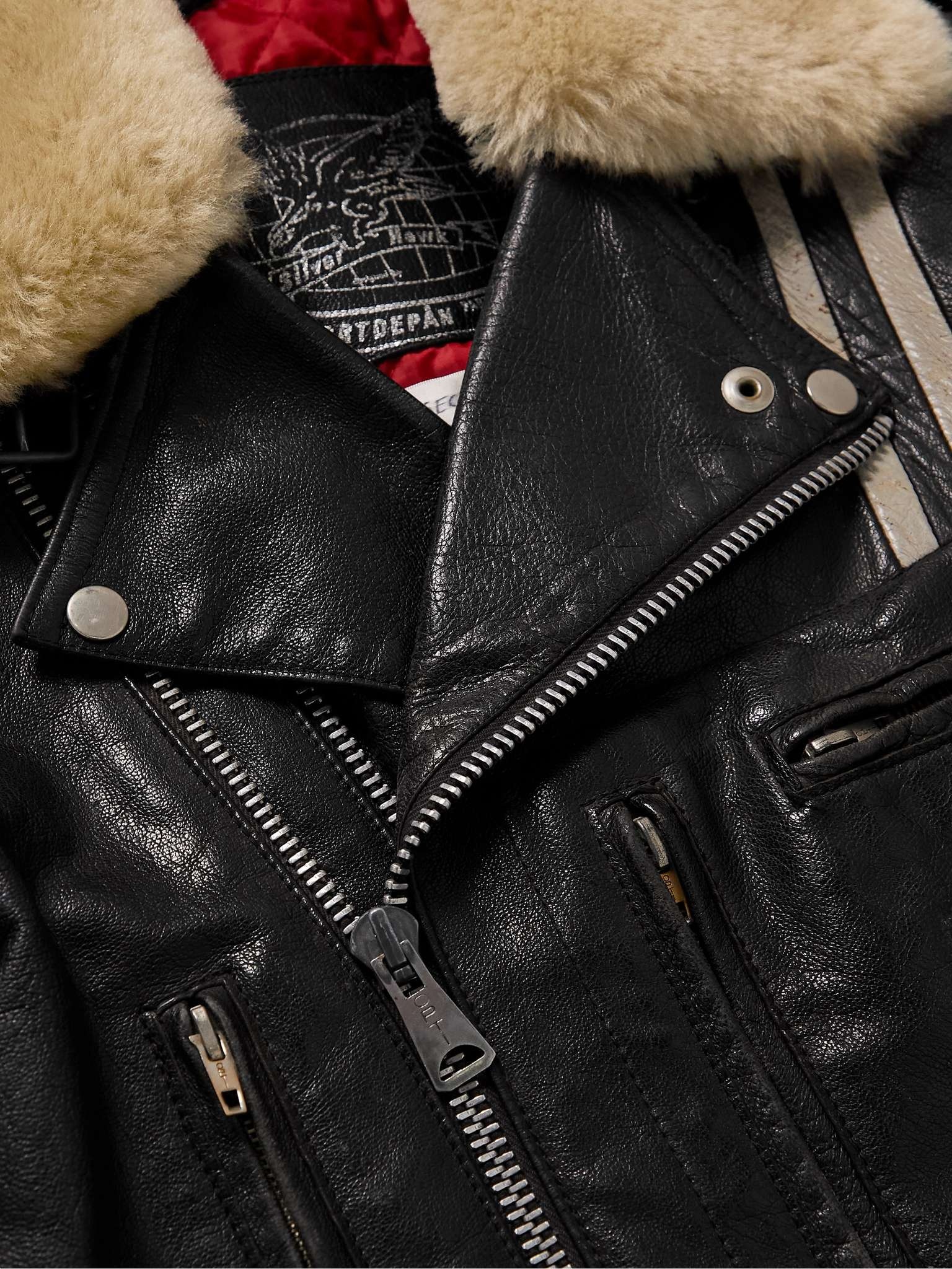 + 118 Second Läder Faux Fur-Trimmed Leather Jacket - 5