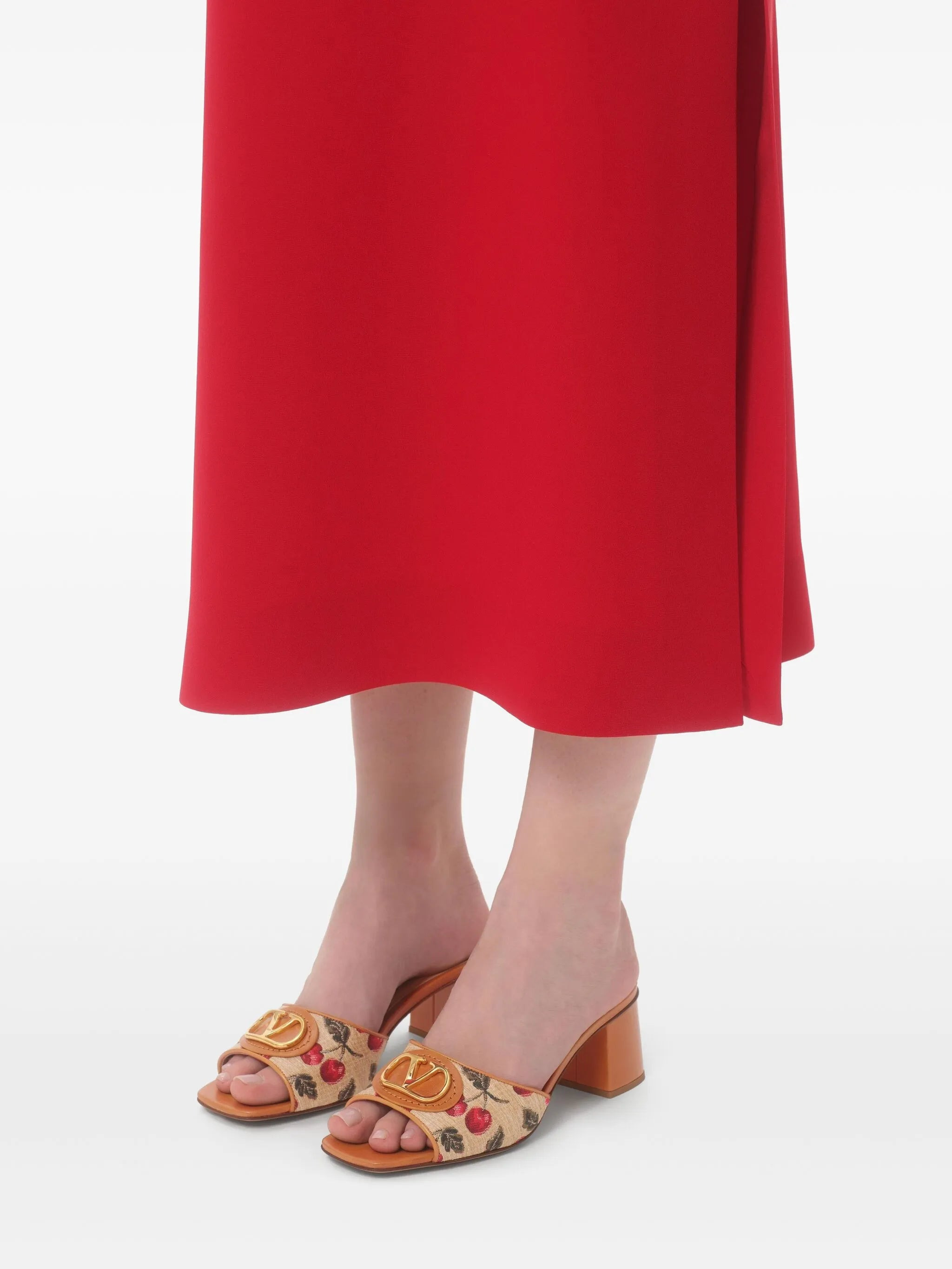 60mm VLogo Signature Cherryfic sandals - 7