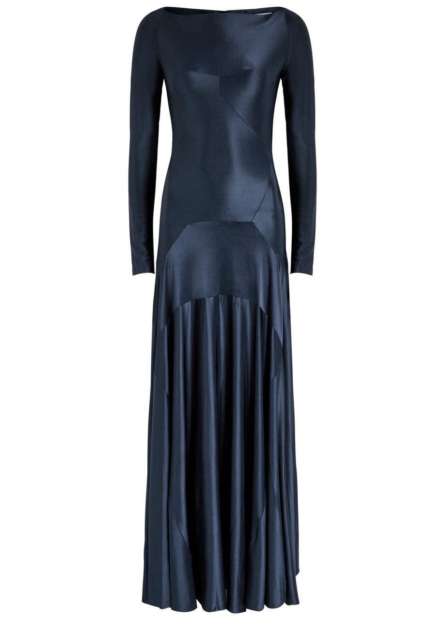 Rabanne Satin-jersey Maxi Dress - 1