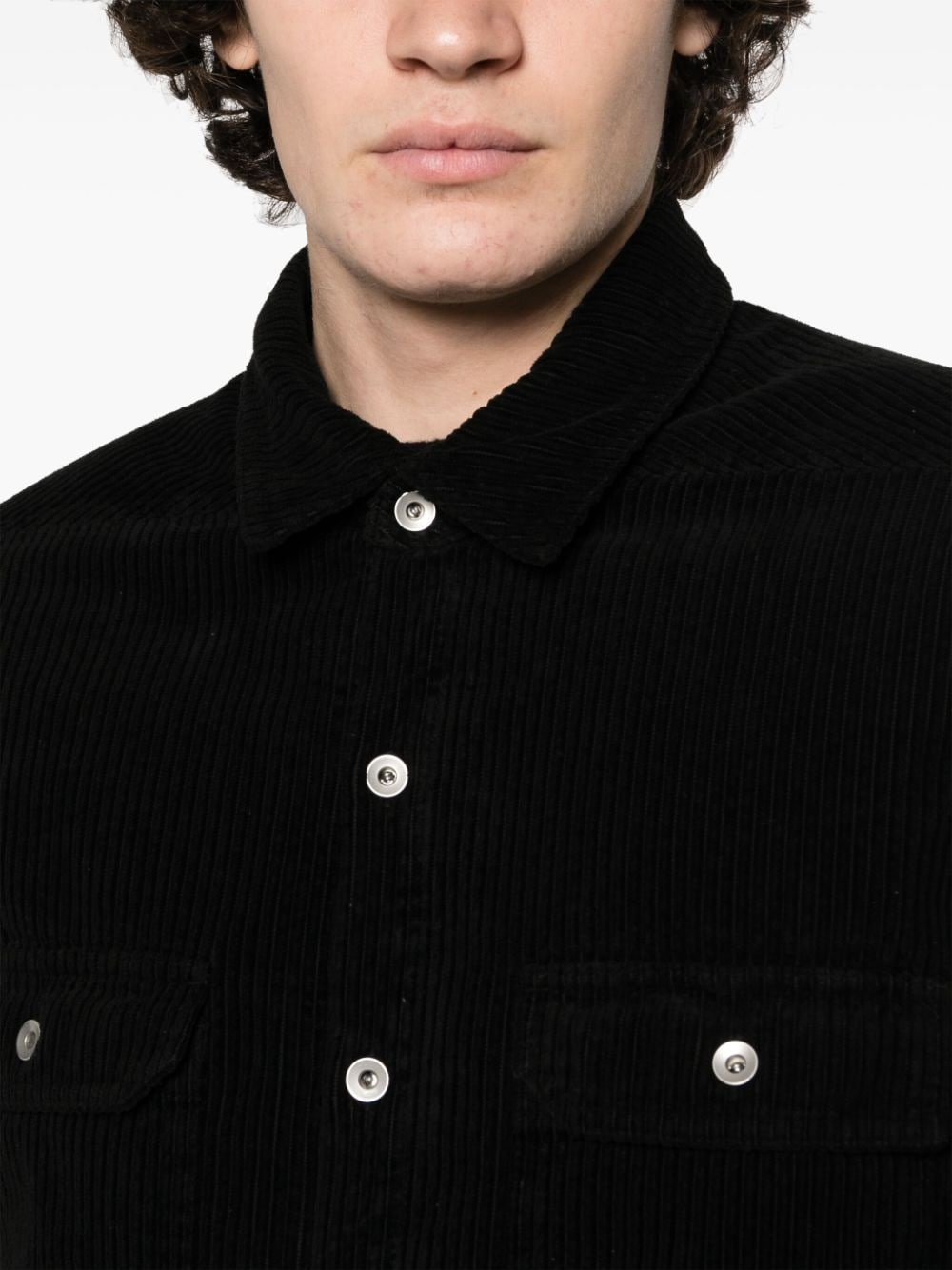 corduroy cotton shirt jacket - 5