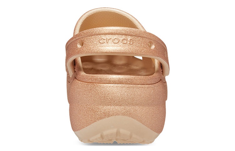 (WMNS) Crocs Classic Glitter Clogs 'Orange' 207241-2DS - 5