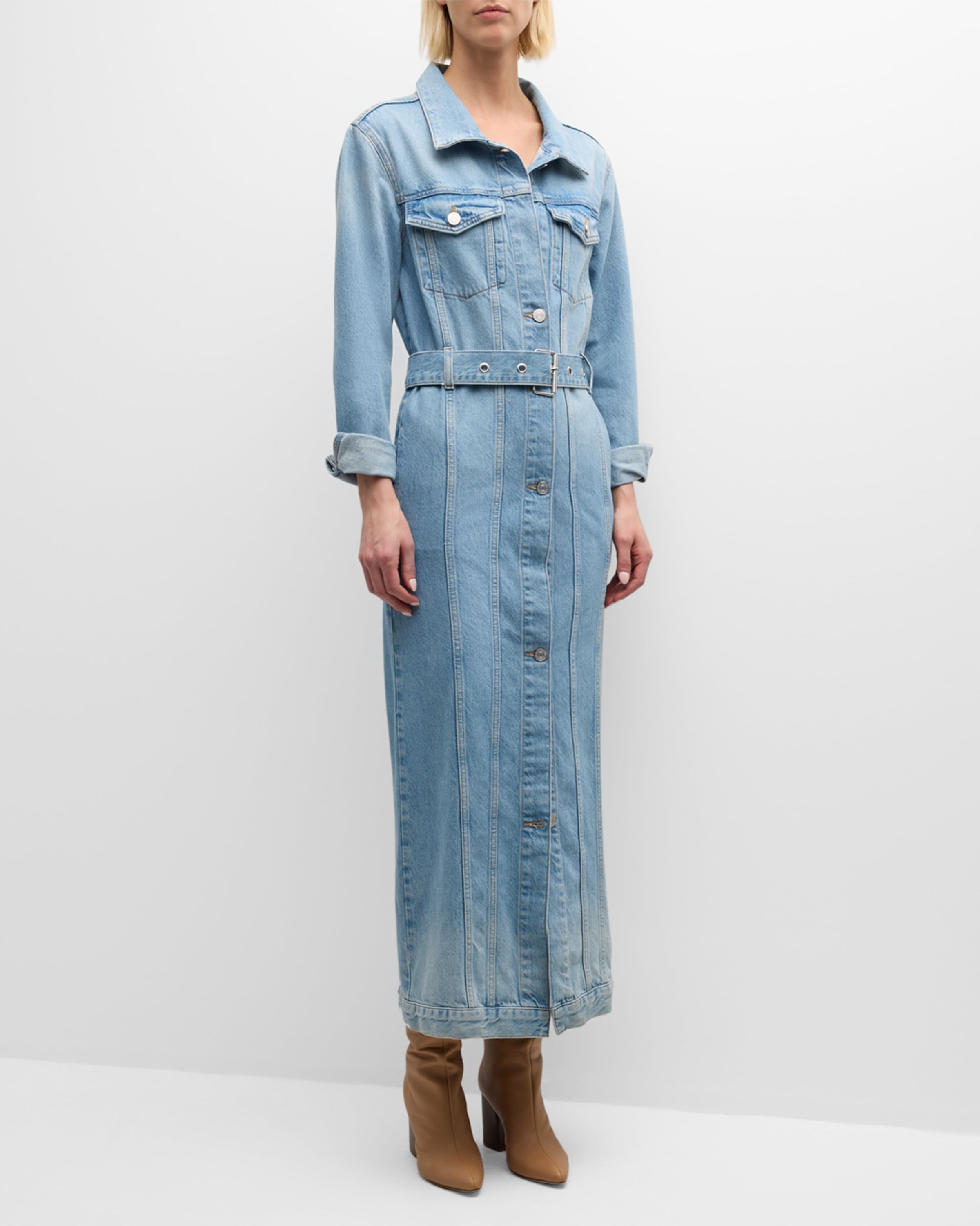 The Overlong Trucker Denim Maxi Dress - 2