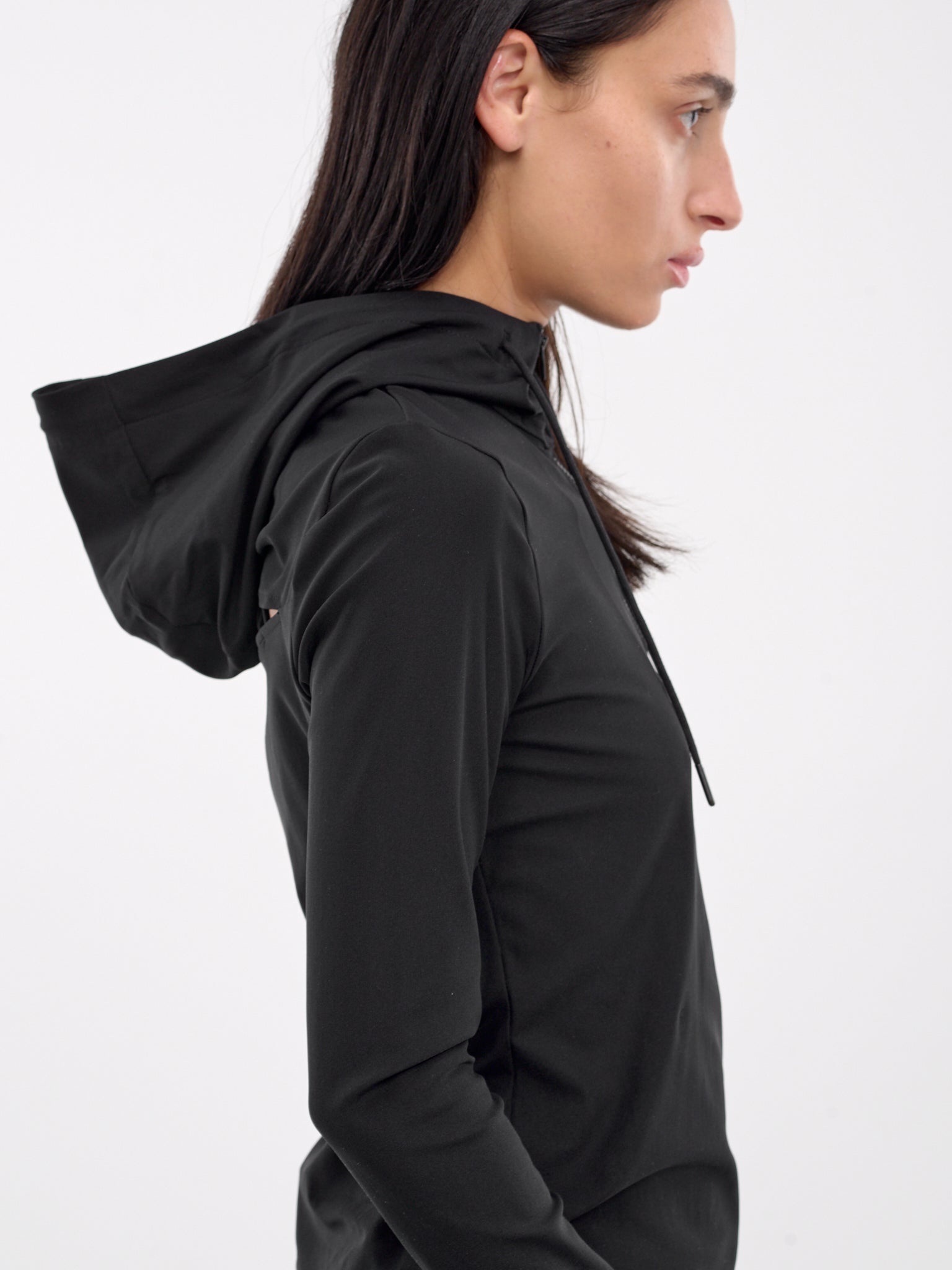 Cut-Out Quarter Zip Hoodie - 4