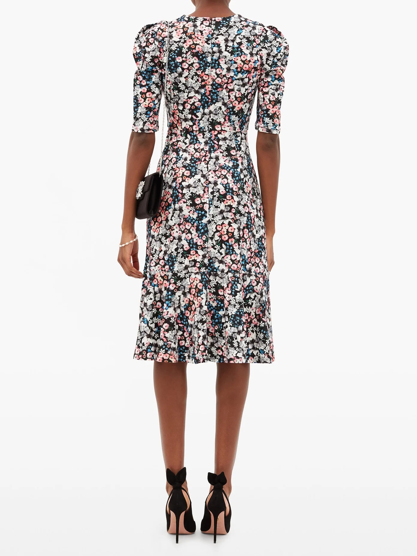 Ottavia Meadow-print jersey dress - 5