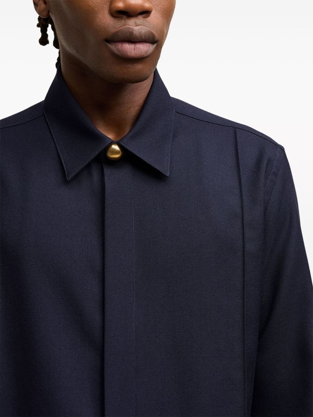 pintuck virgin wool shirt - 6