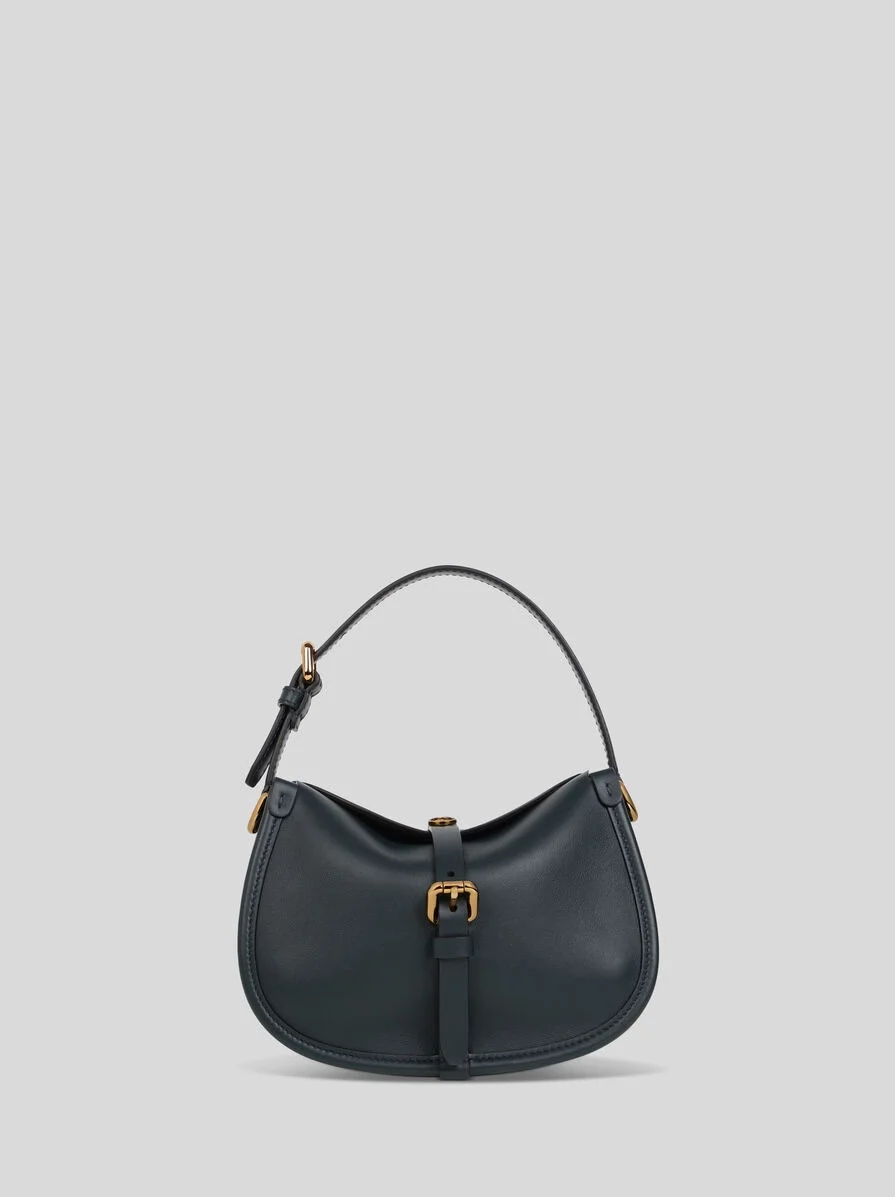 SMALL LEATHER PONY BAG - 1