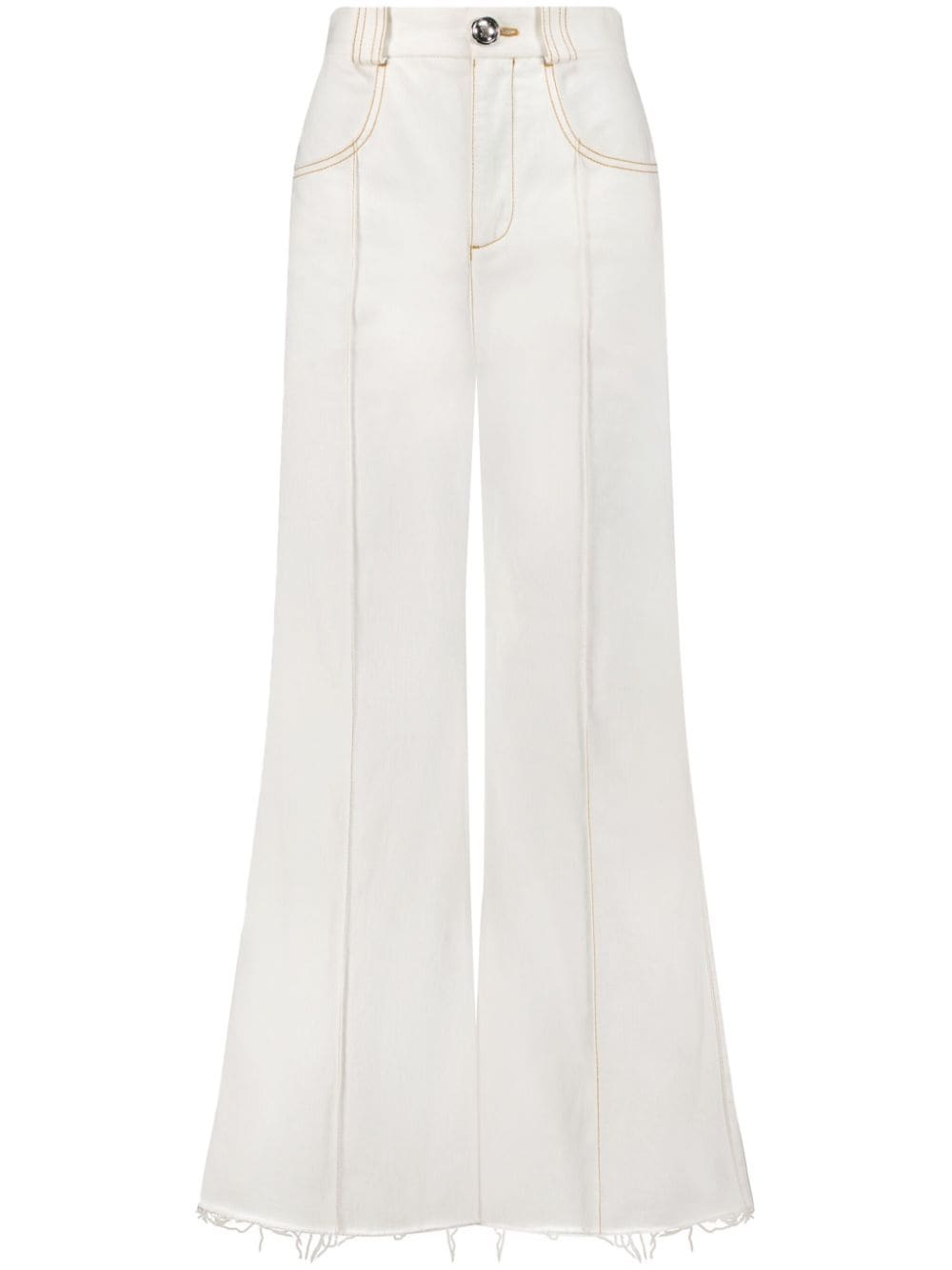 cropped wide-leg jeans - 1