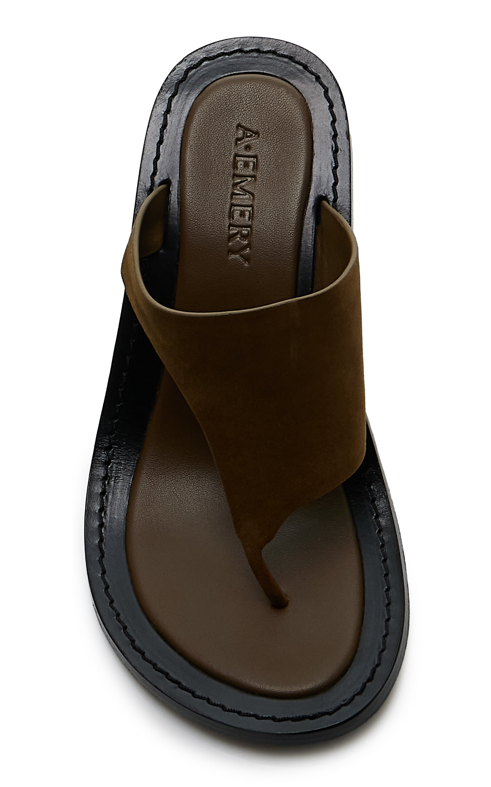 Hardie Suede Sandals olive - 3