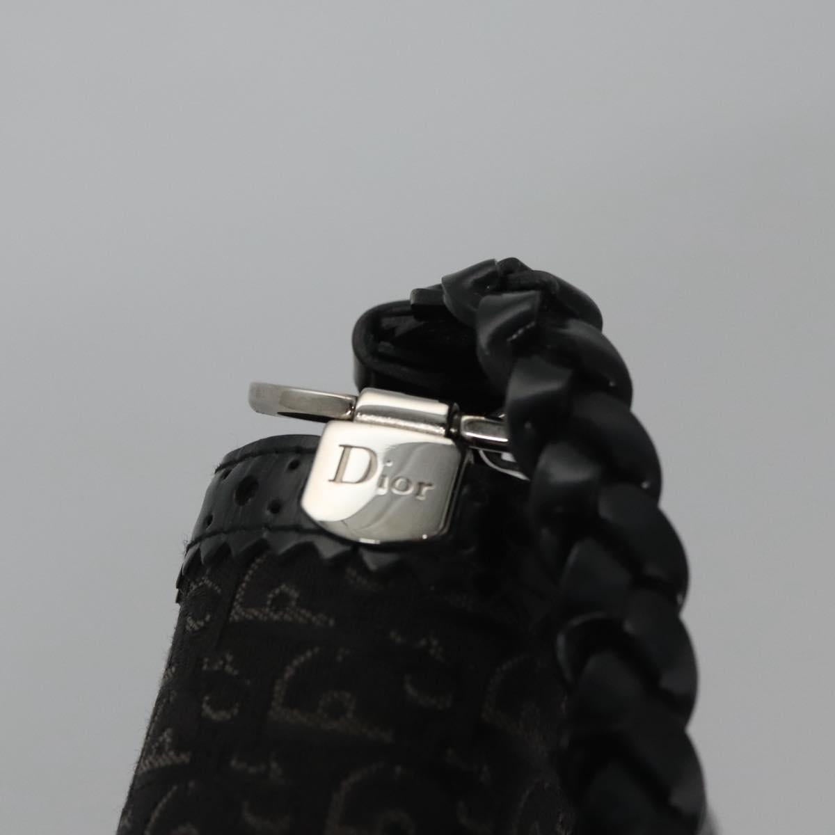 DIOR Trotter Canvas Hand Bag Black - 8