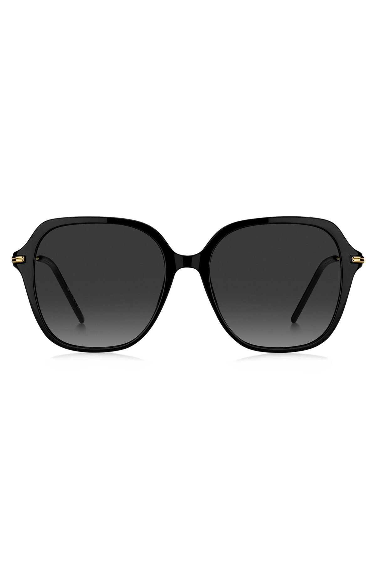 DOUBLE-BRIDGE SUNGLASSES WITH METAL-ACETATE TEMPLES - 3