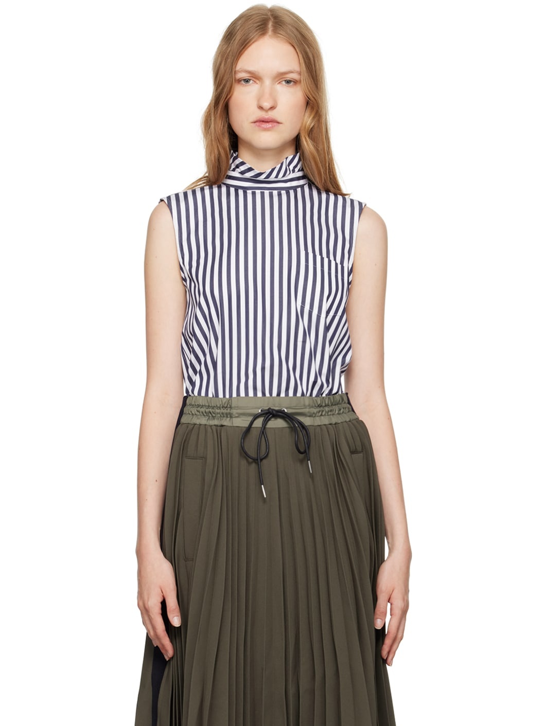 Navy Striped Top - 1