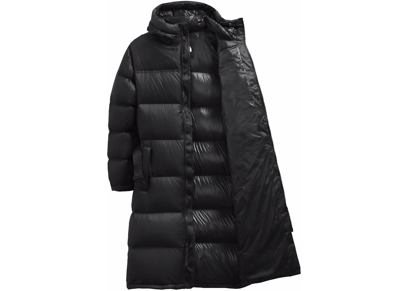 The North Face Womens Nuptse Belted Long Parka TNF Black - 2