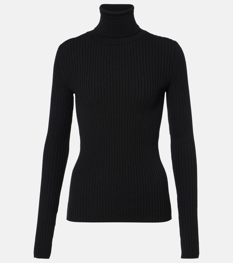 Wool-blend turtleneck sweater - 1