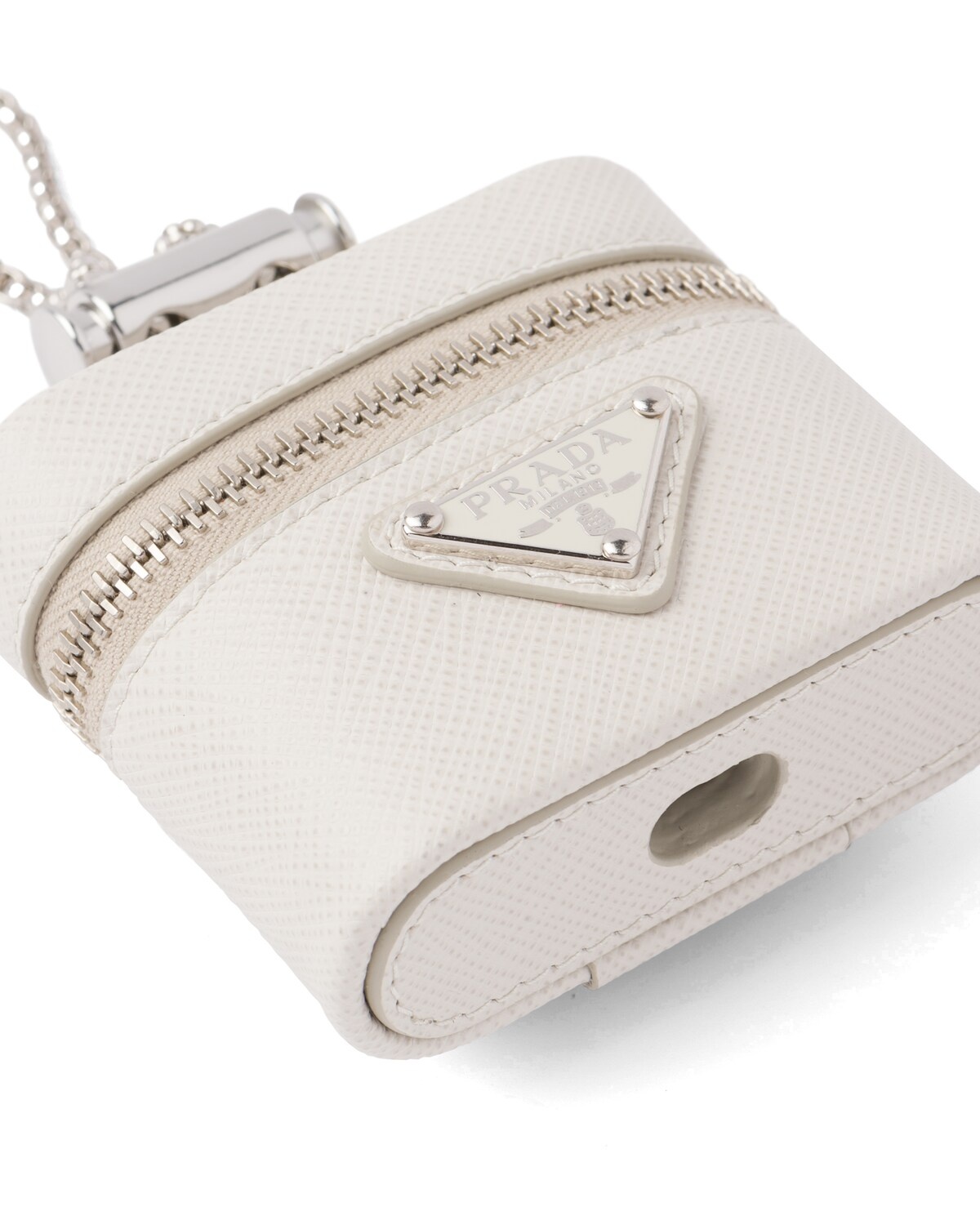 Saffiano leather earphone case - 2