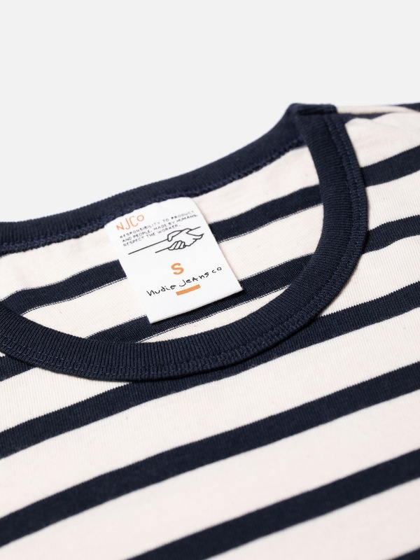 Joni Breton Stripe Offwhite/Navy - 4