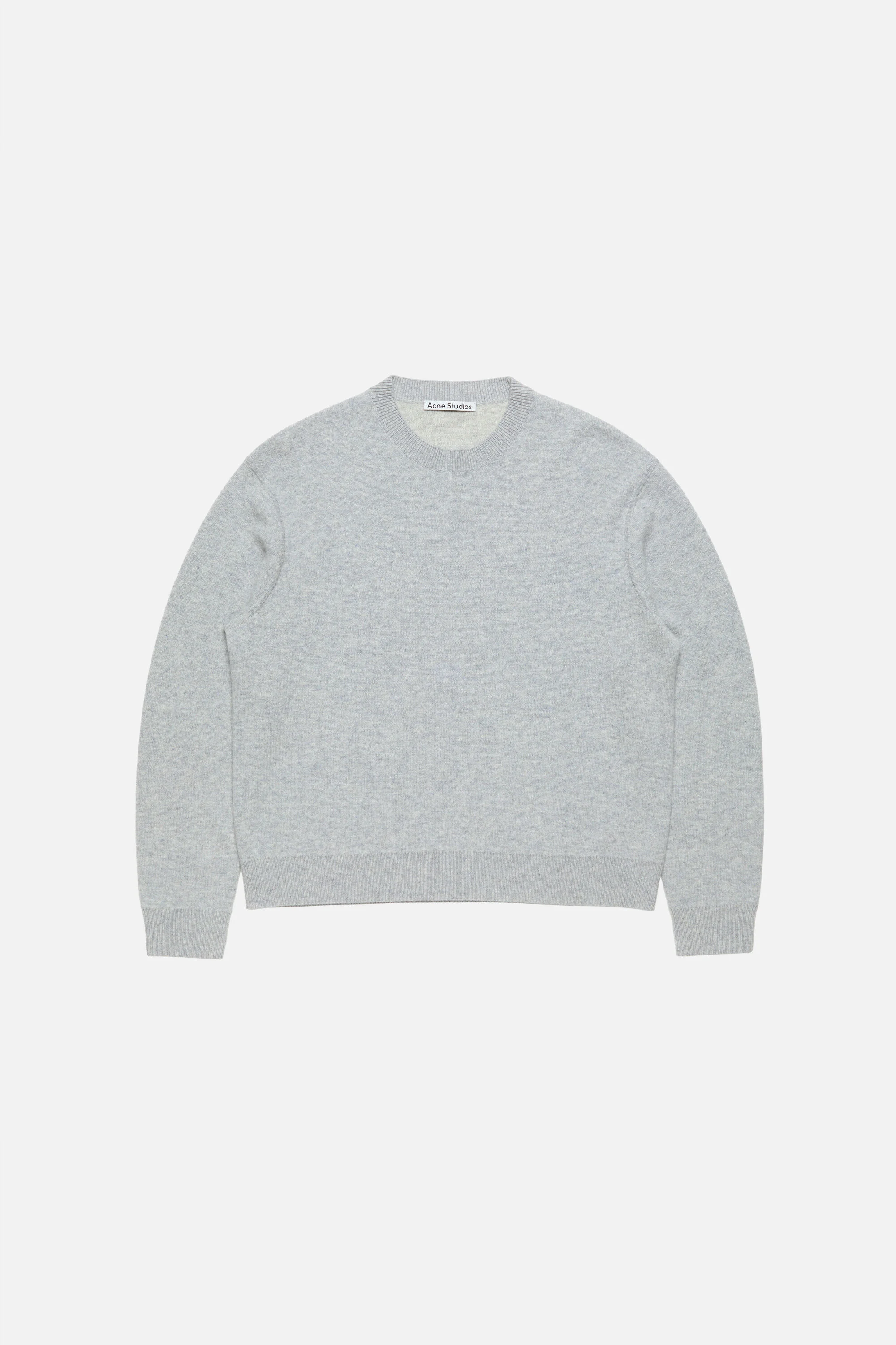 Cashmere sweater with logo - Cold grey melange - 1