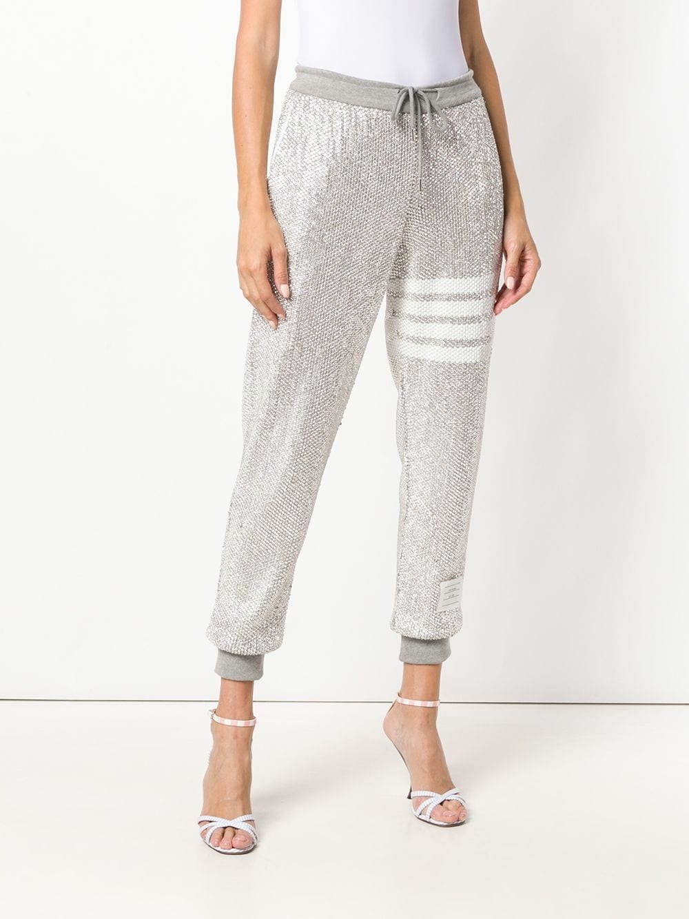 Allover Crystal Sweatpants - 3