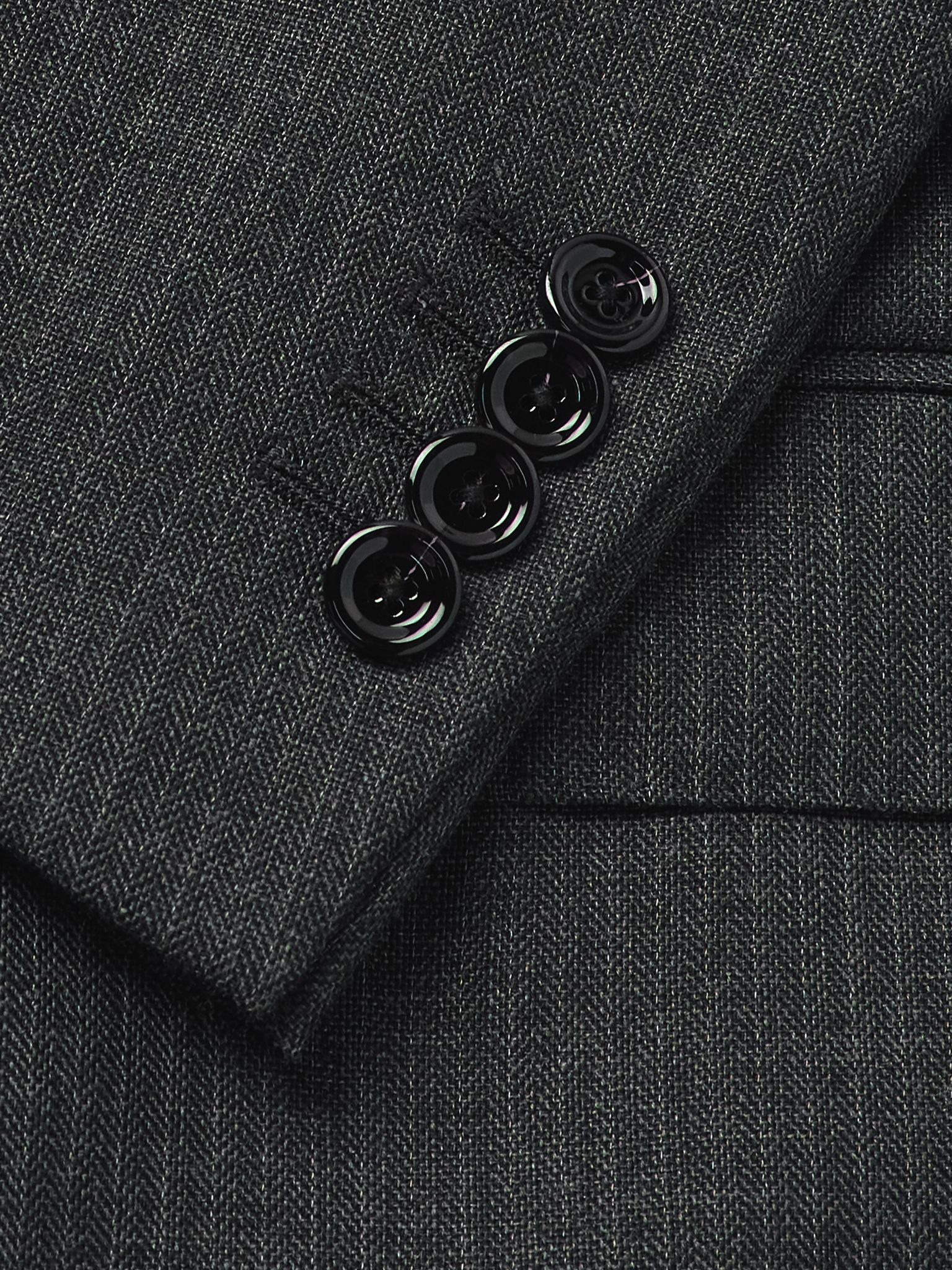 Striped Virgin Wool Suit Gray - 5