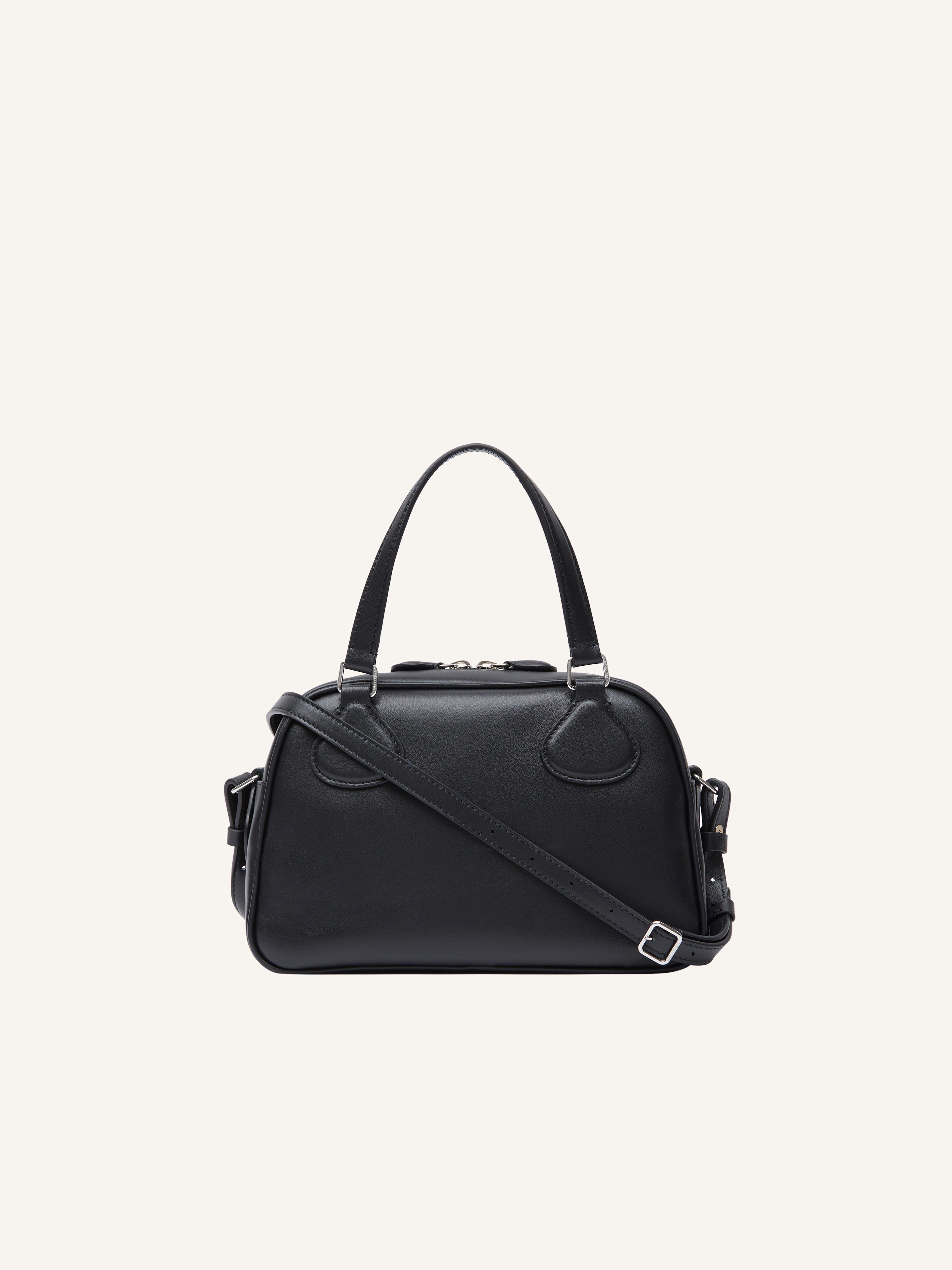 AC STUD LEATHER BOWLING BAG - 4