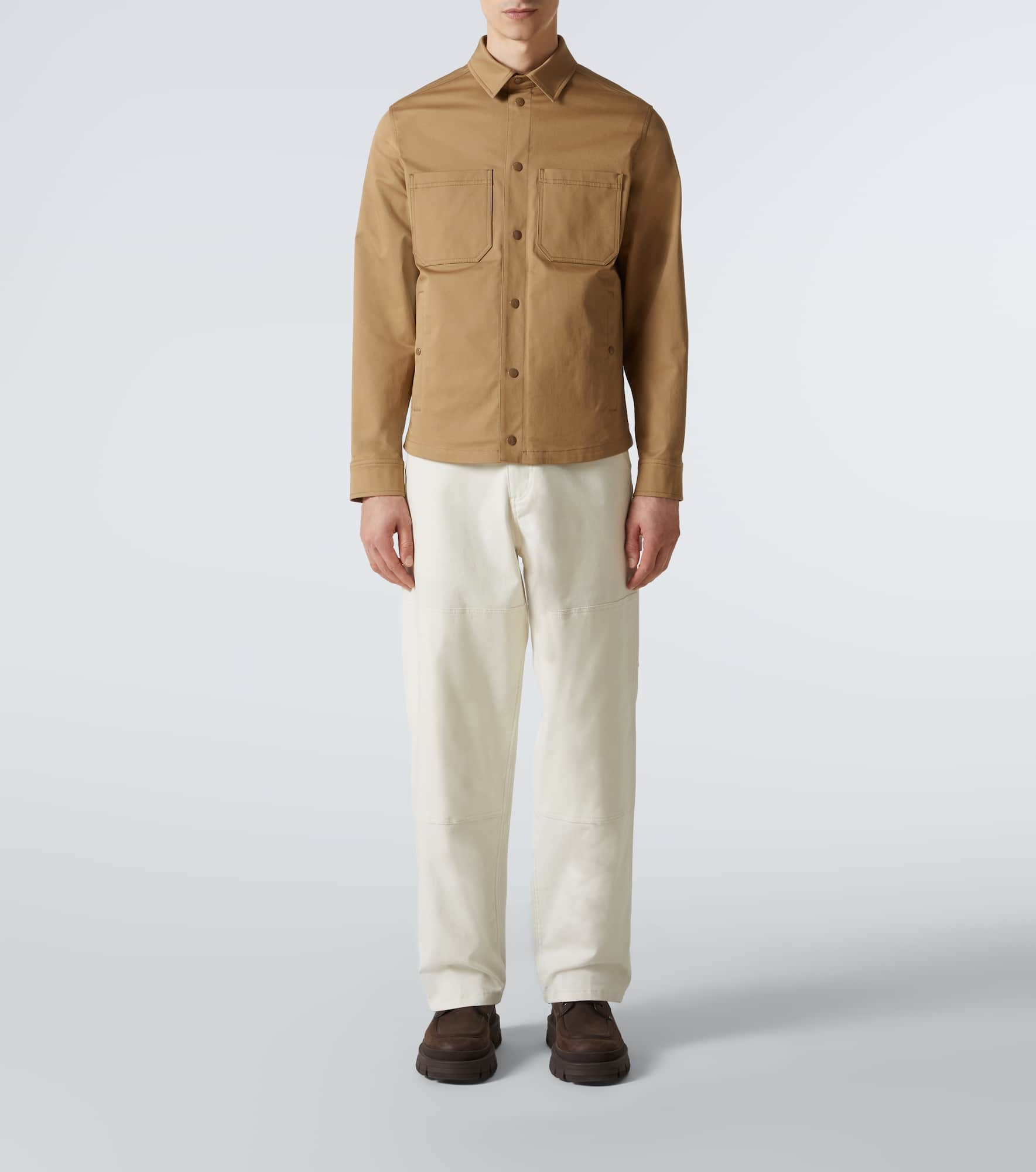 Cotton gabardine overshirt - 2