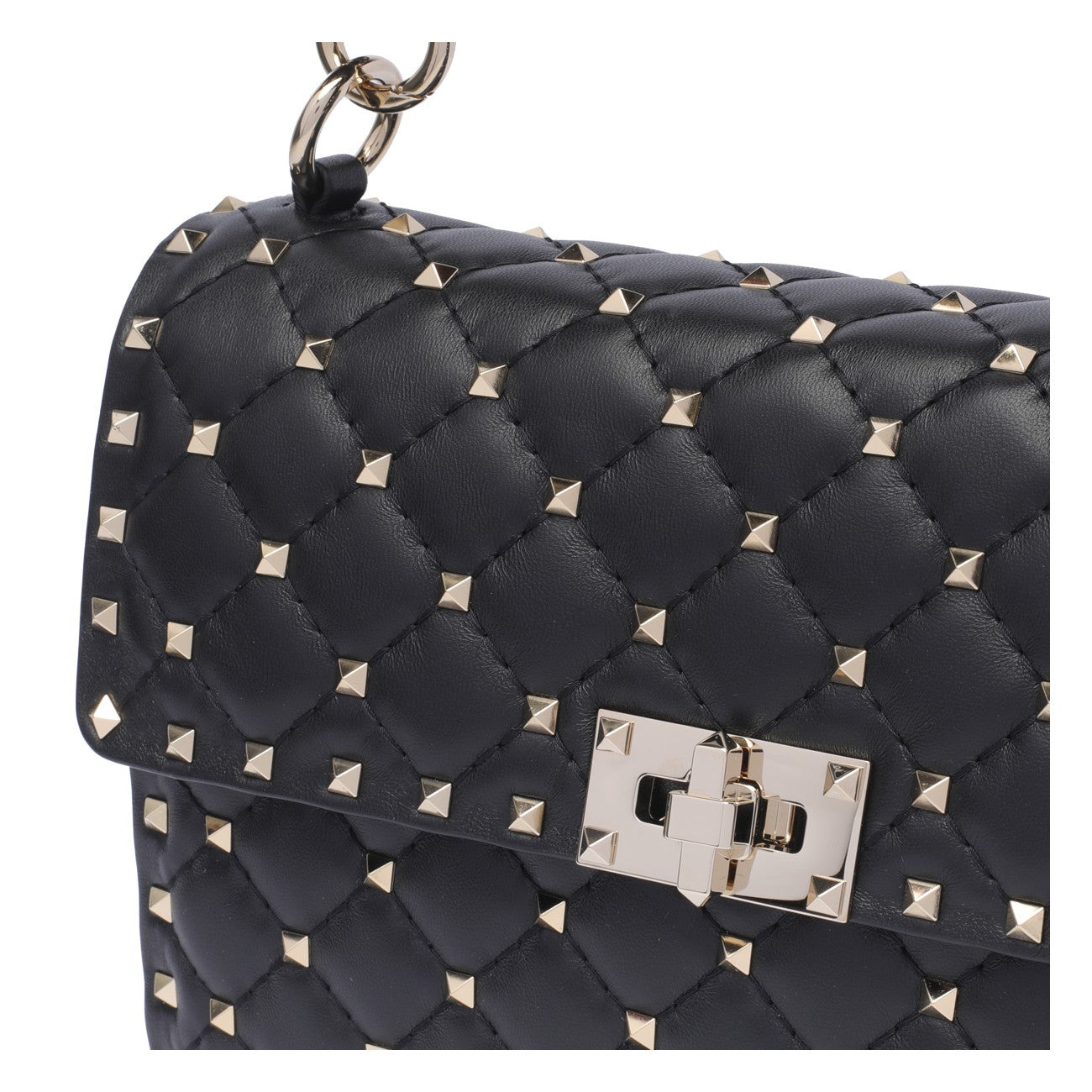 Valentino Garavani Women Medium Rockstud Spike Shoulder Bag - 4