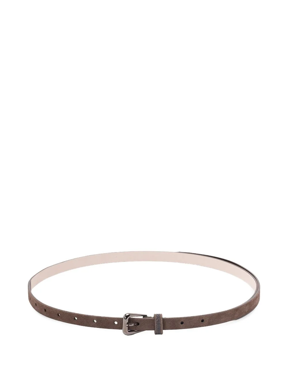 beaded leather belt - 1