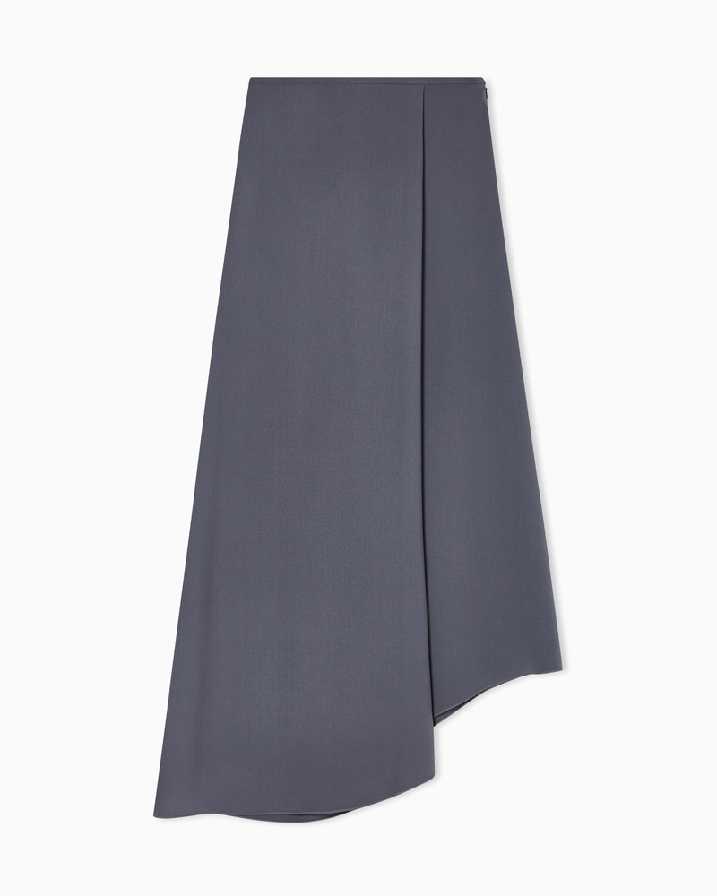 ASYMMETRICAL MIDI SKIRT IN SILK CRÊPE 1