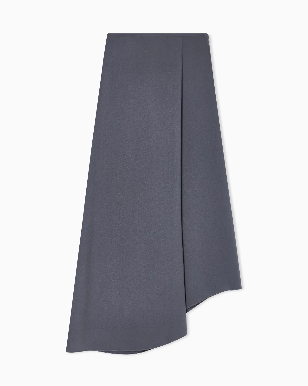 ASYMMETRICAL MIDI SKIRT IN SILK CRÊPE - 1